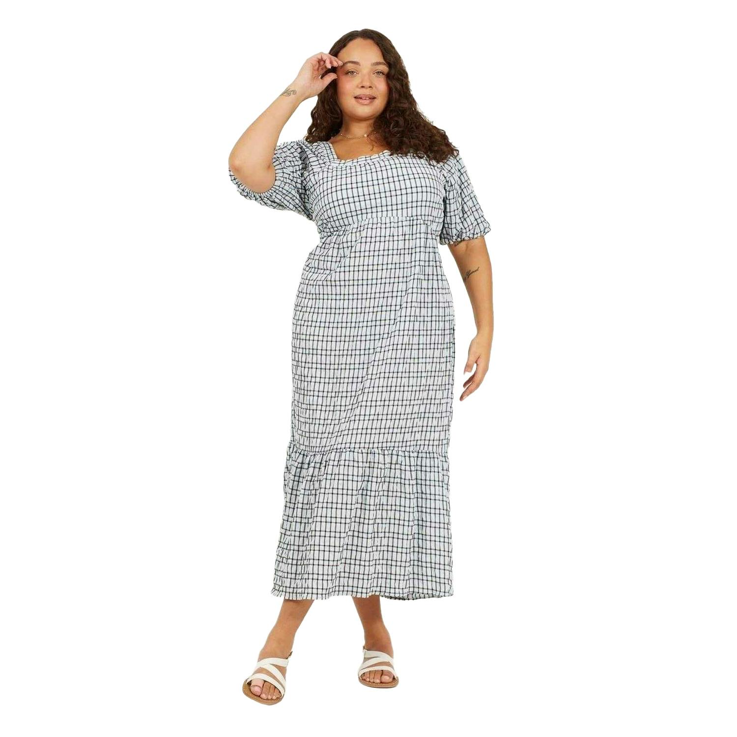 Brave Soul Women's Blue Maxi Dress - Pale - 22 Uk - Pale - 99% Polyester/1% Elastane