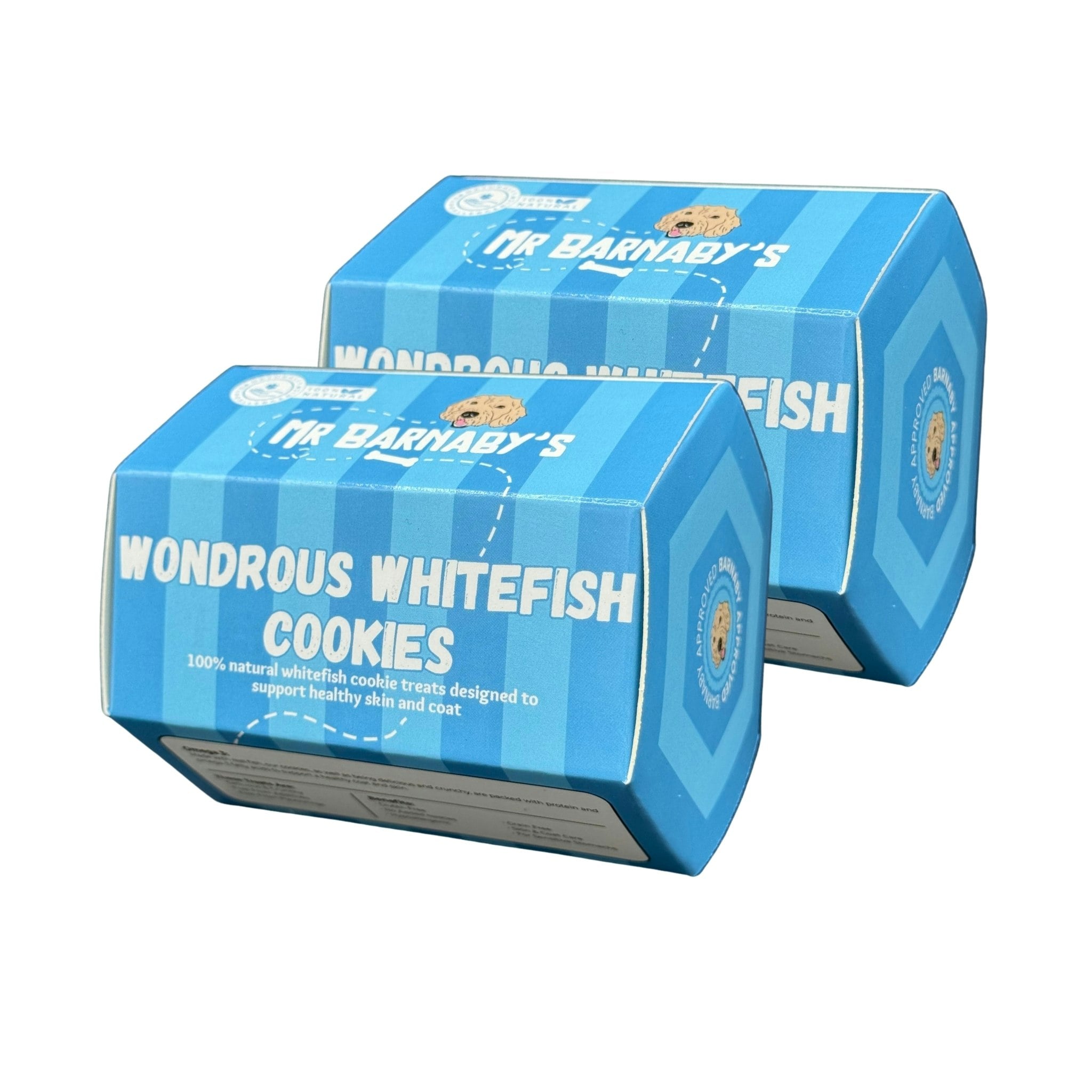 Mr Barnaby’s Grain Mr Barnaby's Wonderous Whitefish Cookies Dog Treats (Pack Of 2) - Pack Of 2 - 2