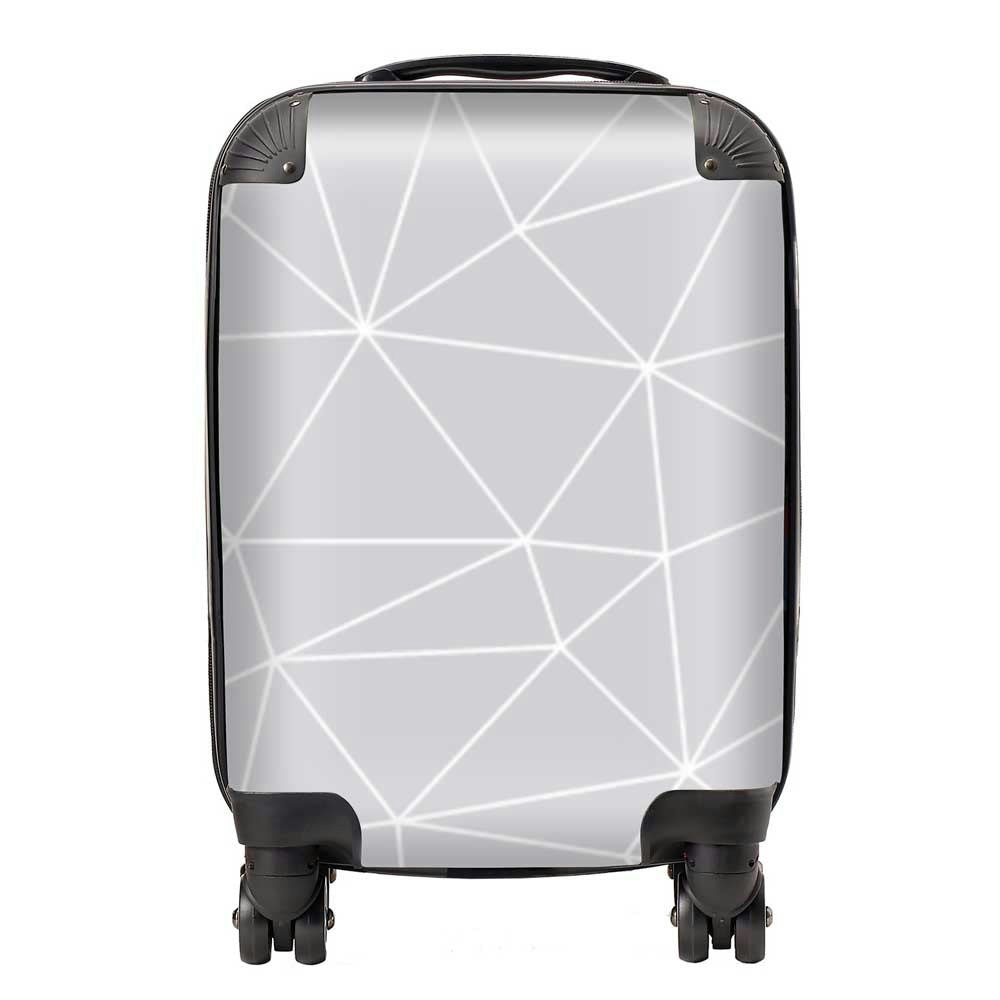 Warren Reed Geometric Triangle Pattern Suitcase - Mini Cabin