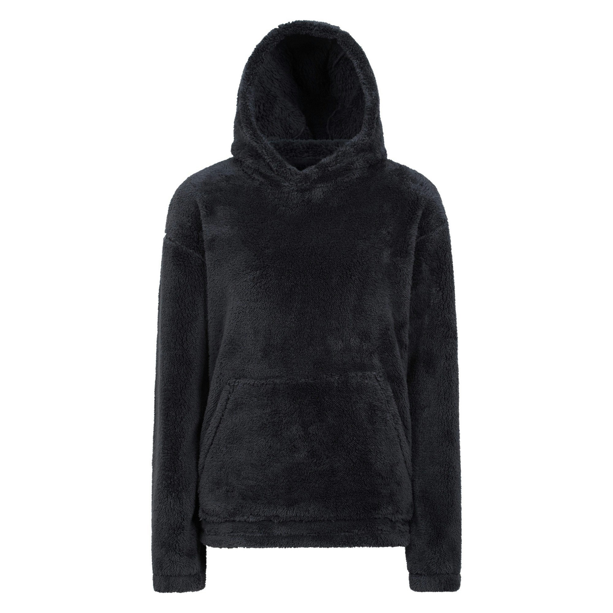 Mountain Warehouse Women's Grey Teddy Fleece Hoodie - Size 8 Uk