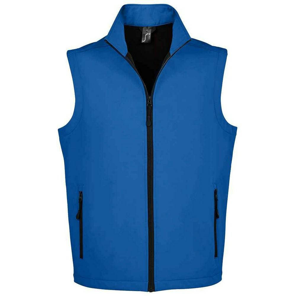 Sols Men's Blue Race Softshell Body Warmer - Royal - Xl - Royal - 100% Mixed