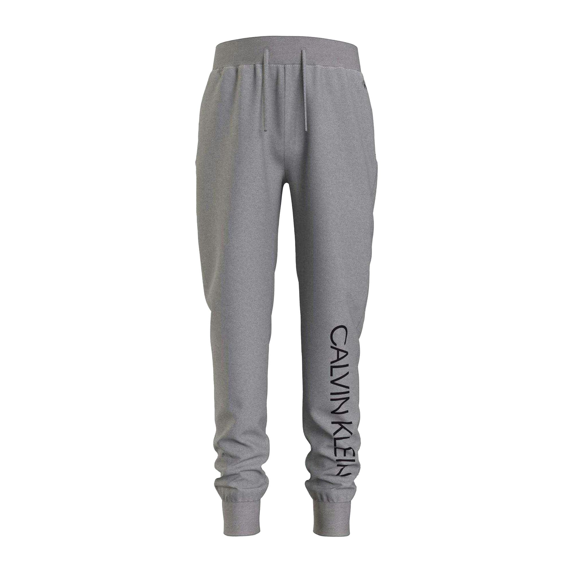 Calvin Klein Boys Grey Institutional Jogging Bottoms - 10 Years - 100% Mixed