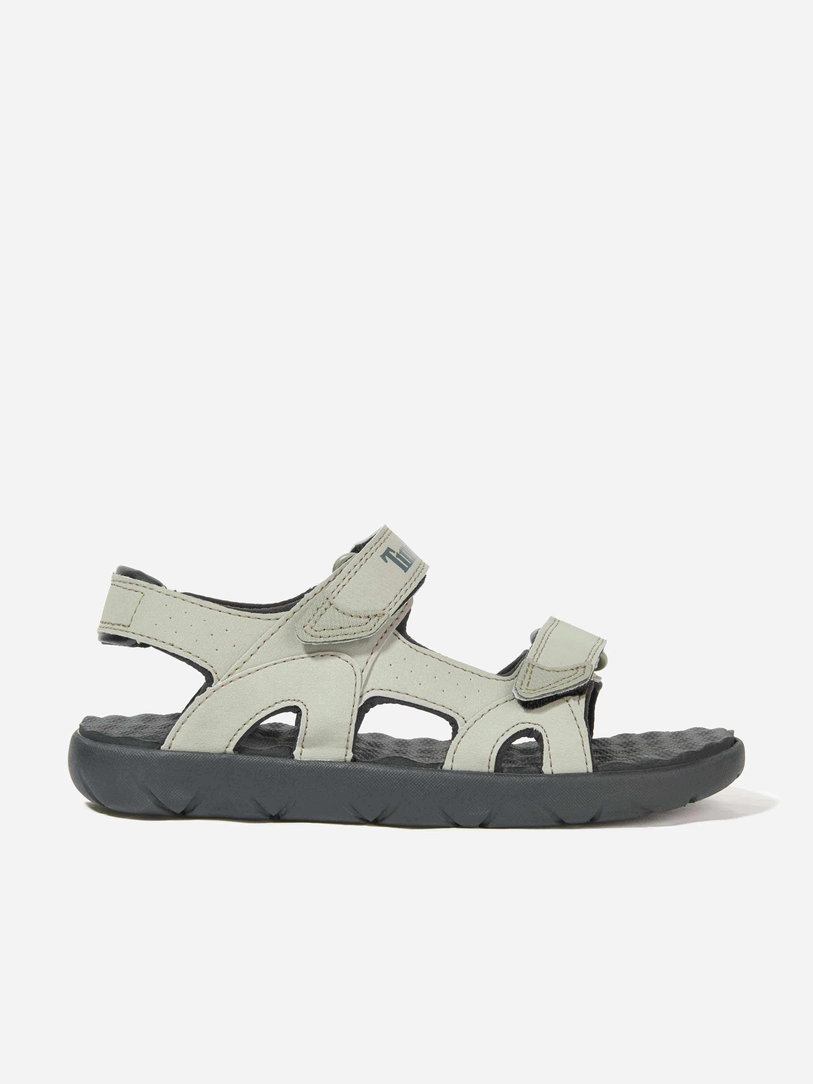 Timberland Grey Kids Perkins Roe Backstrap Sandals In - Eu 31 Uk 12.5 Us 13