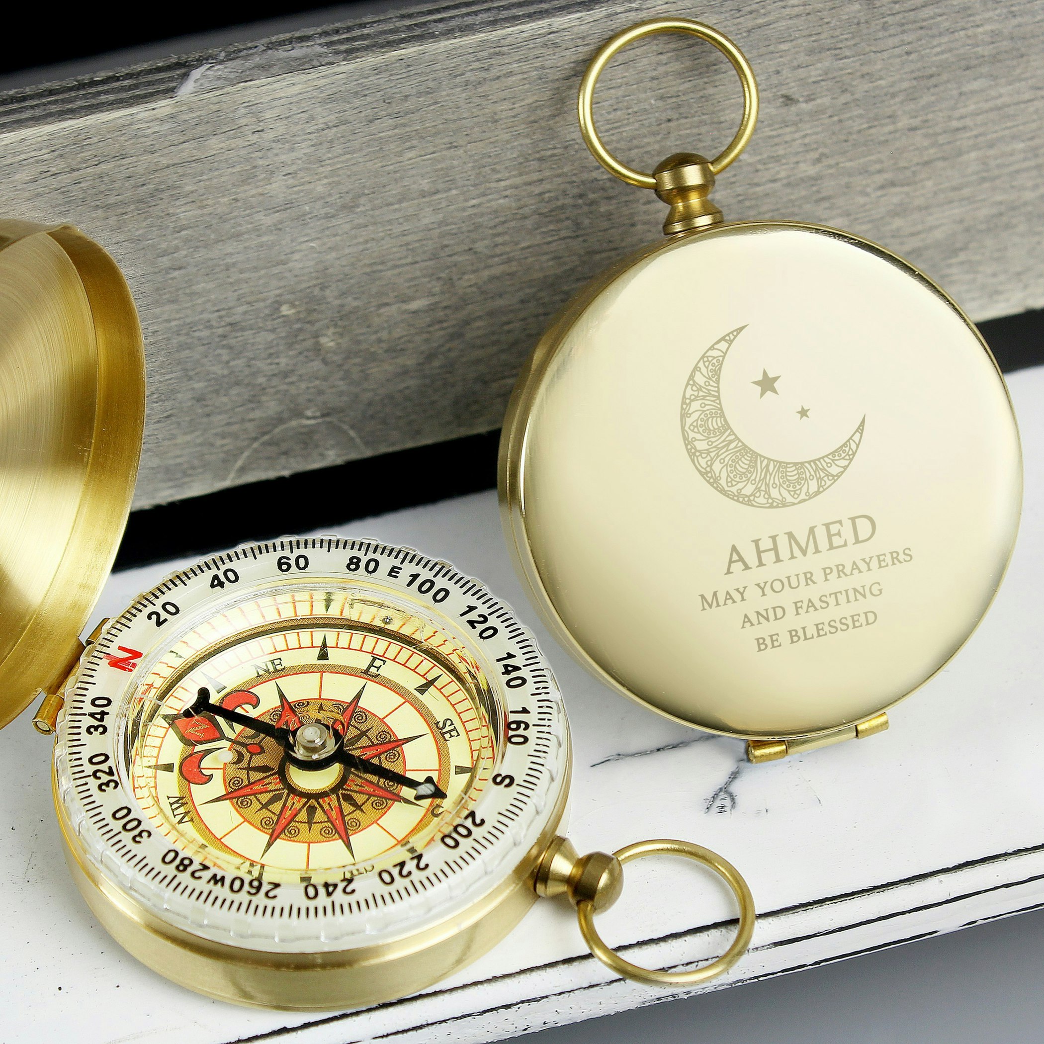 Personalised Memento Company Personalised Eid And Ramadan Keepsake Compass