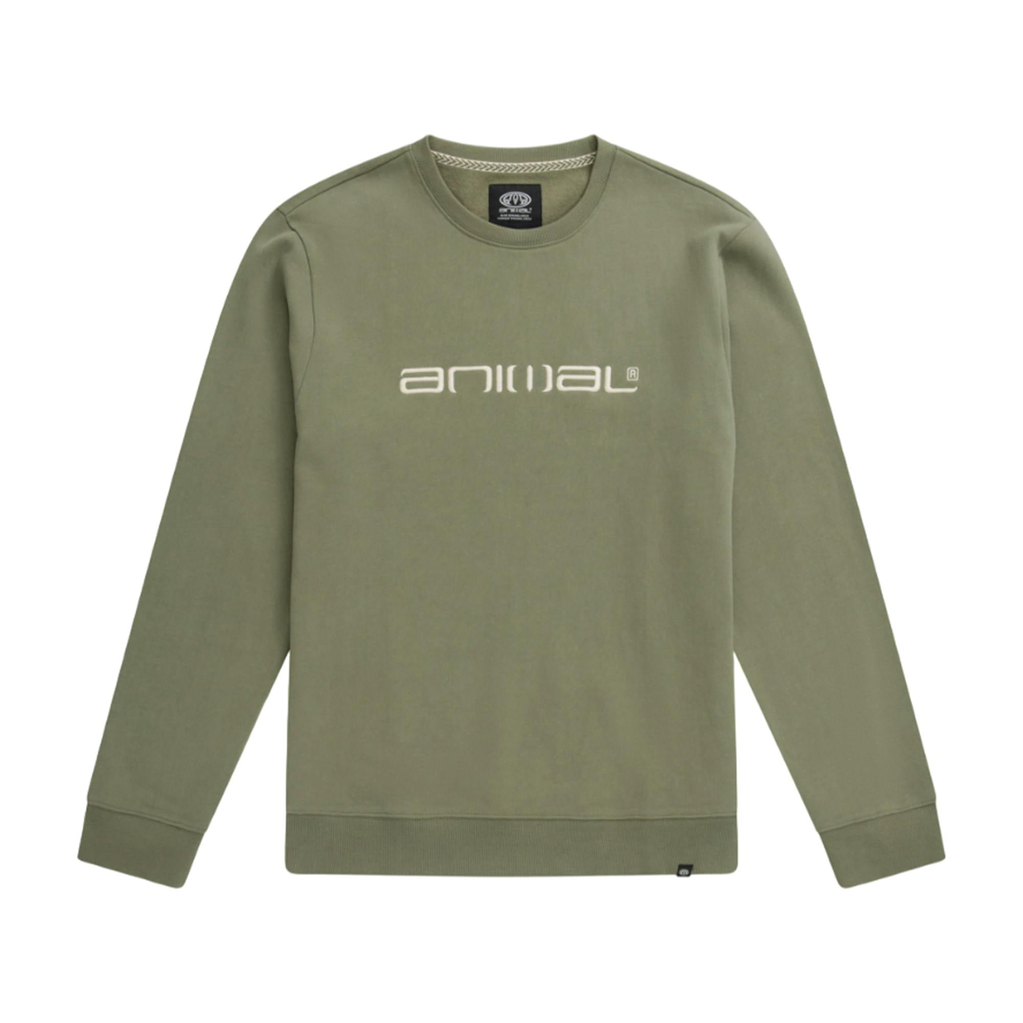 Animal Men's Green Driver Organic Sweatshirt - Xs - 100% Mixed