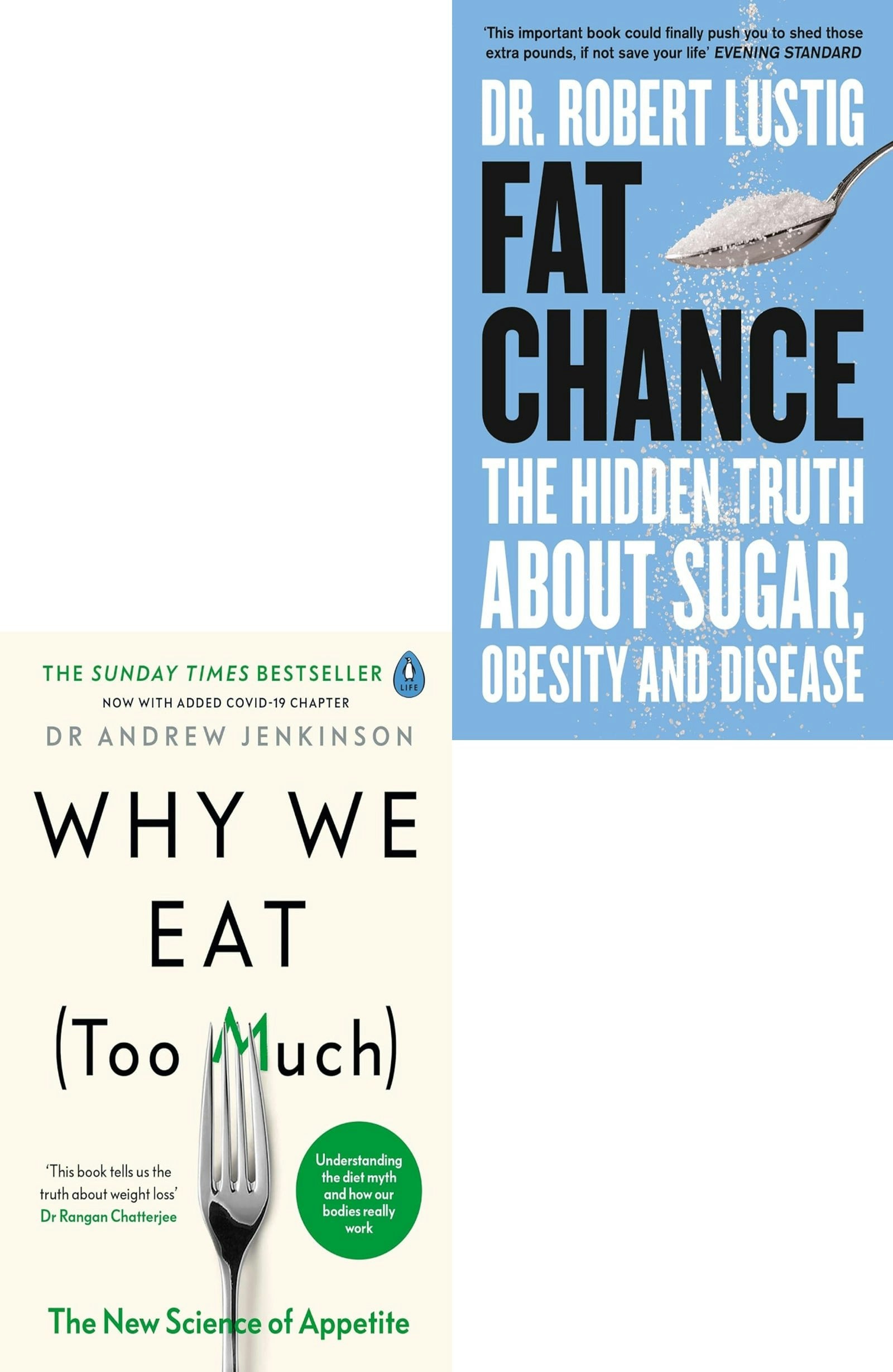 Books4people Fat Chance, Why We Eat Too Much Science Of Appetite 2 Books Collection Set