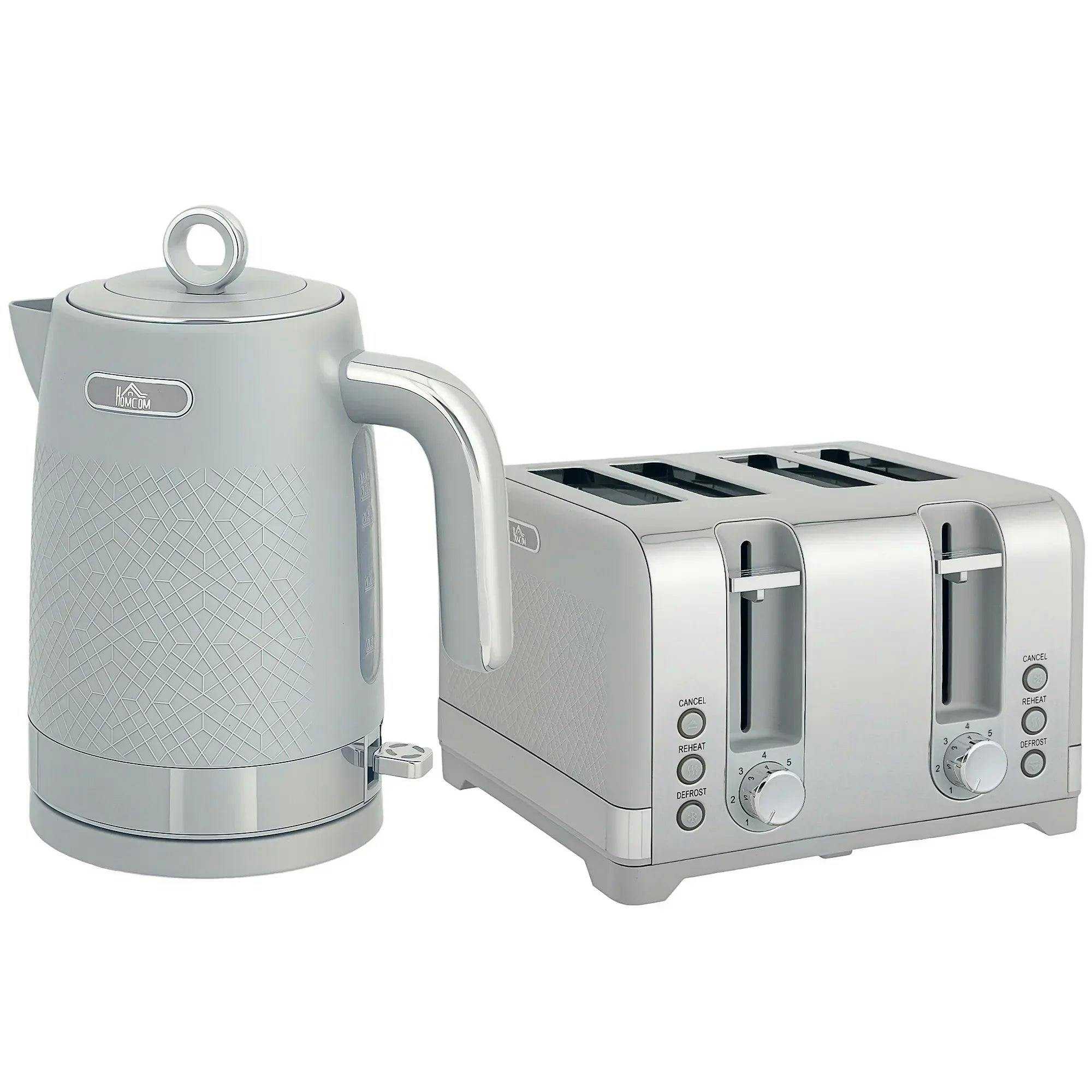 B&Q -  Kettle And Toaster Set With 3000W Rapid Boil4 Slice ToasterGrey - Image 9