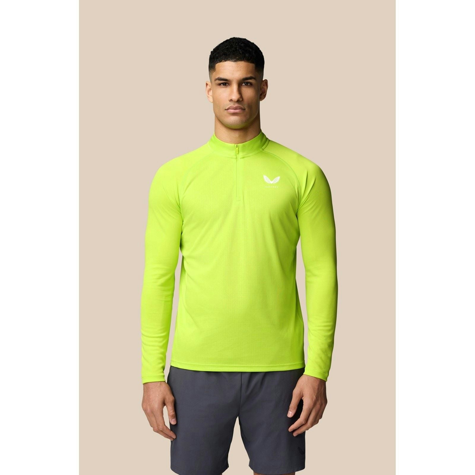 Castore Men's Green Adapt 1/4 Zip Top Polyester - Xxl