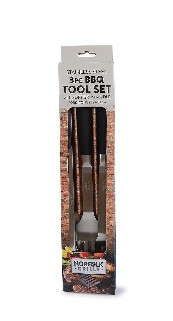 Norfolk Grills Tools - 3 Piece BBQ Tool Set - Image 2