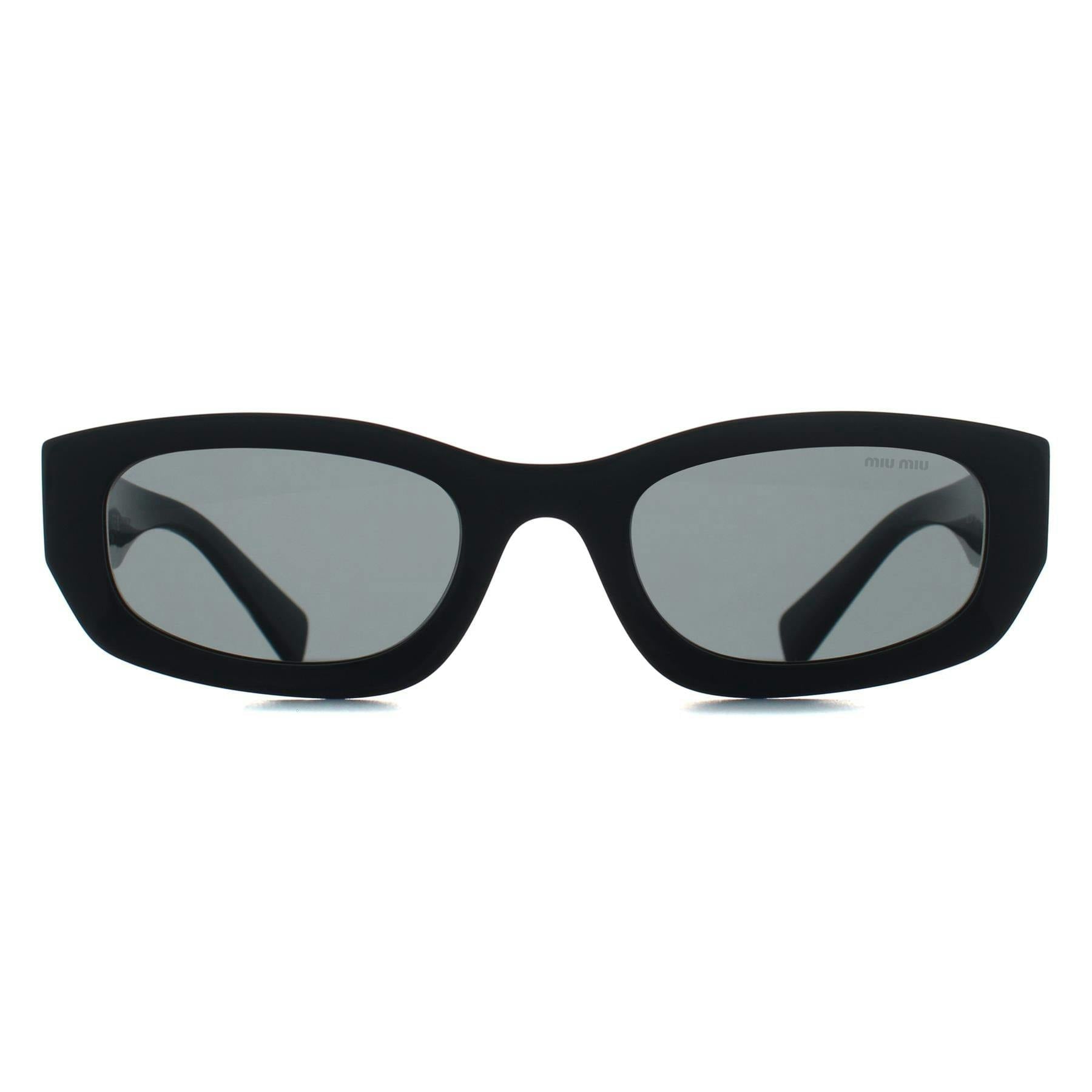 Miu Miu Women's Black Oval Dark Grey Mub04s - Image 10