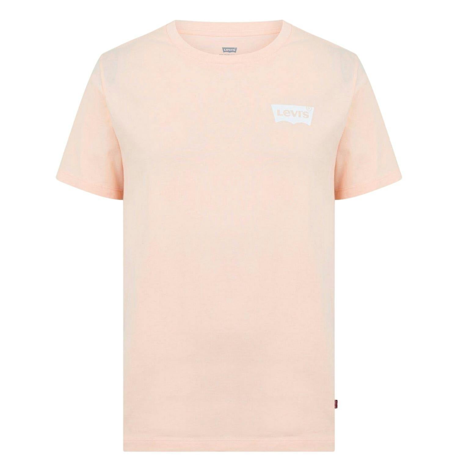 Levis Men's Peach Logo Cotton Regular T-Shirt - Pale - L - Pale - 100% Cotton