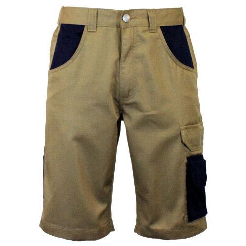 Coolandnew Men's Powerfix Cargo Combat Work Shorts - Khaki/Navy - 36"