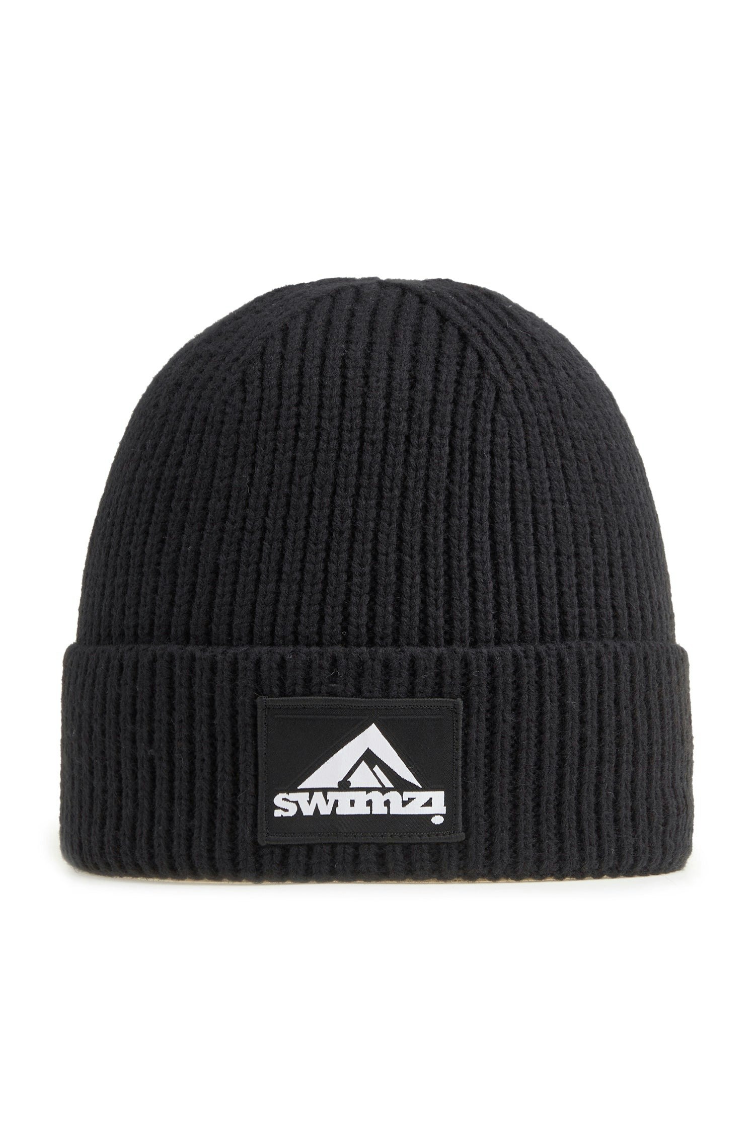 Superbobble Unisex Black Beanie Hat - Jet