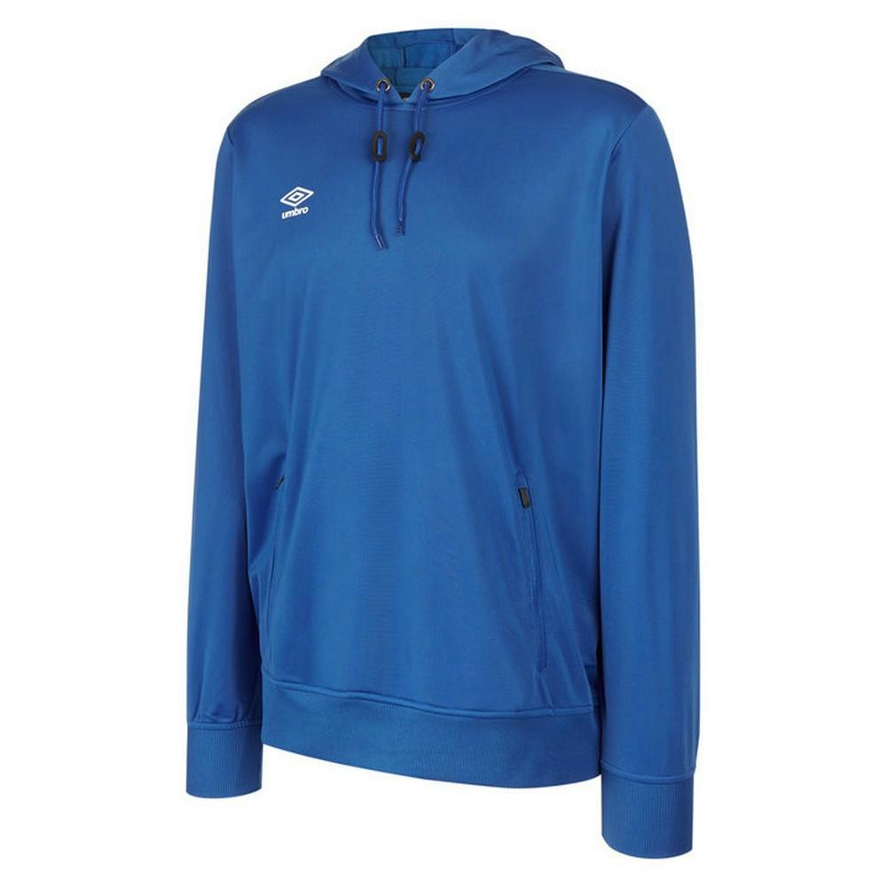 Umbro Men's Blue Club Essential Polyester Hoodie - Royal - Royal - S - 100% Polyester
