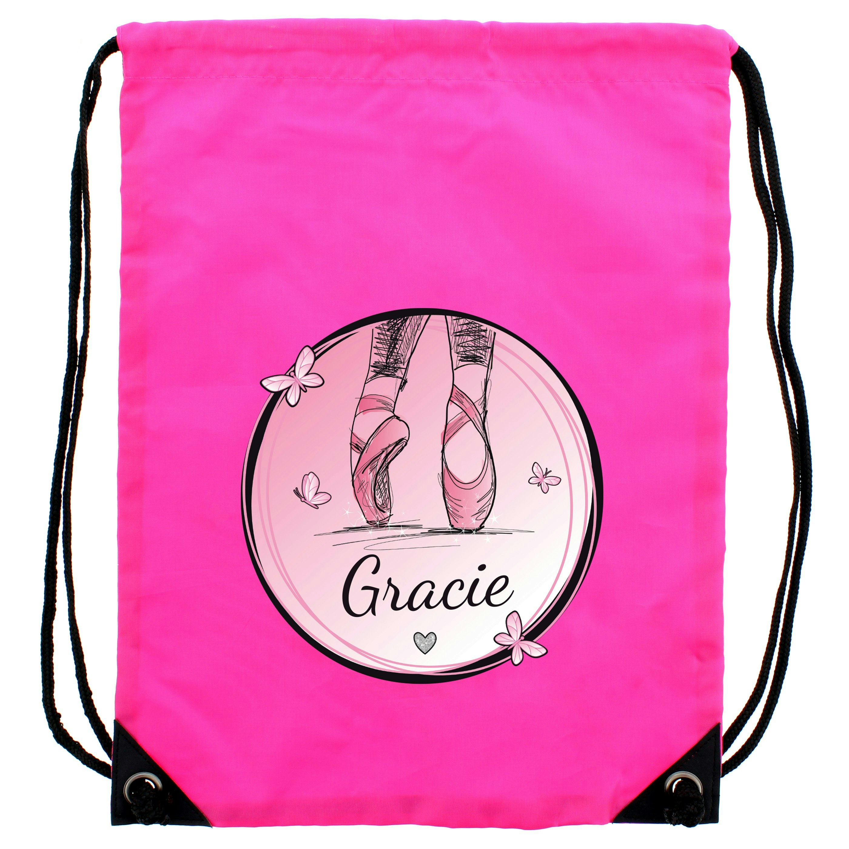 Personalised Memento Company Pink Personalised Ballet Kit Bag
