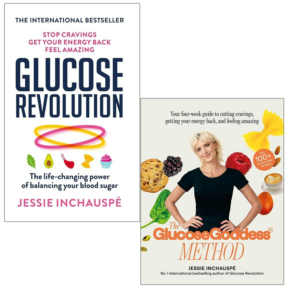 Various Publishers Jessie Inchauspe Collection 2 Books Set (Glucose Revolution, The Glucose Goddess Method)