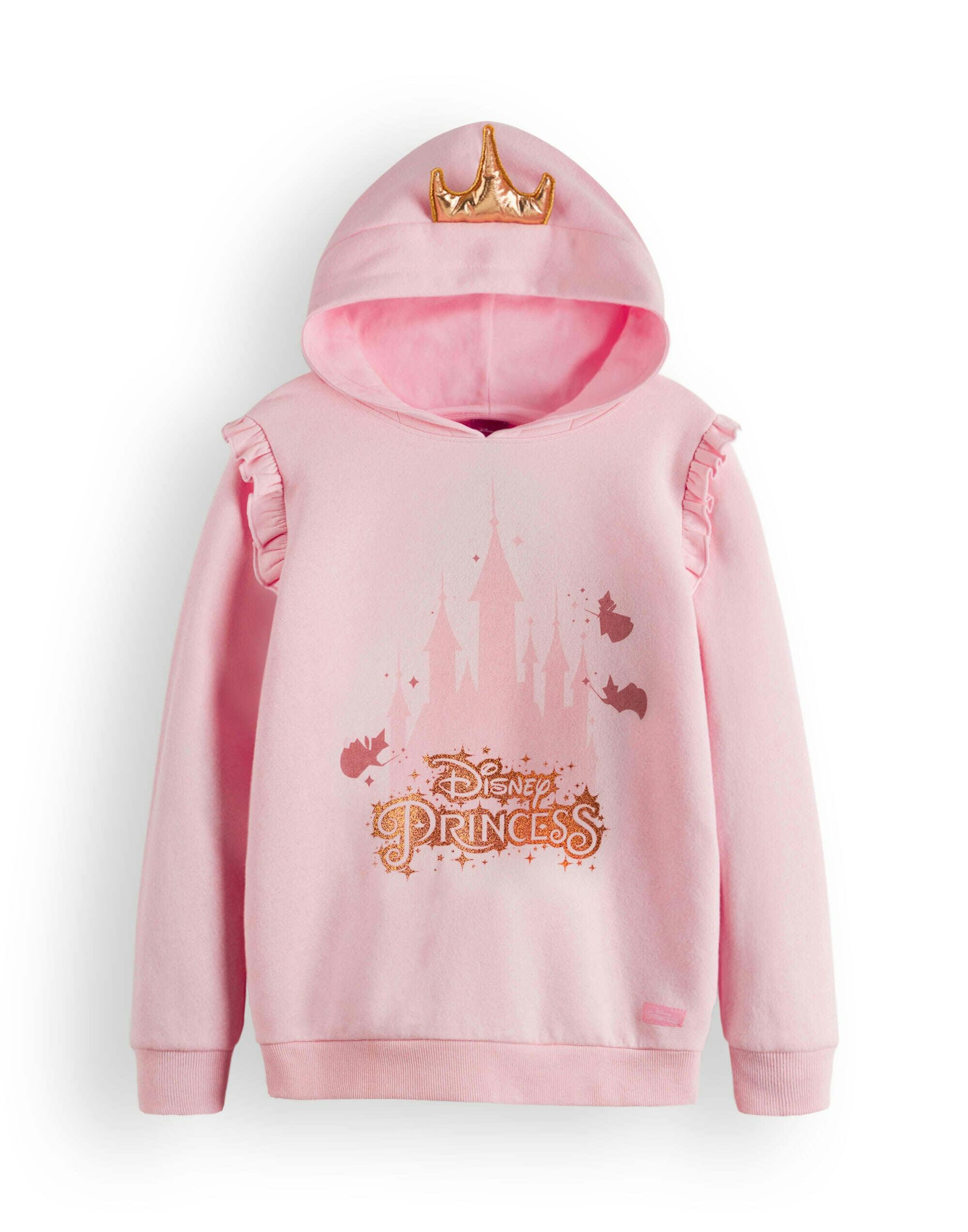 Vanilla Underground Girls Pink Disney Princess Hoodie - 4-5 Years