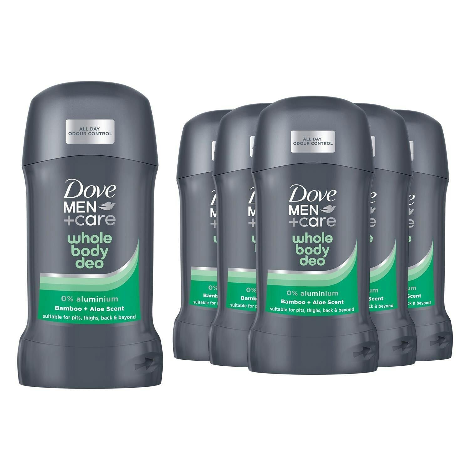 Dove Men+Care Whole Body Deodorant Stick Bamboo & Aloe 0% Aluminium 6X50ml - Image 4