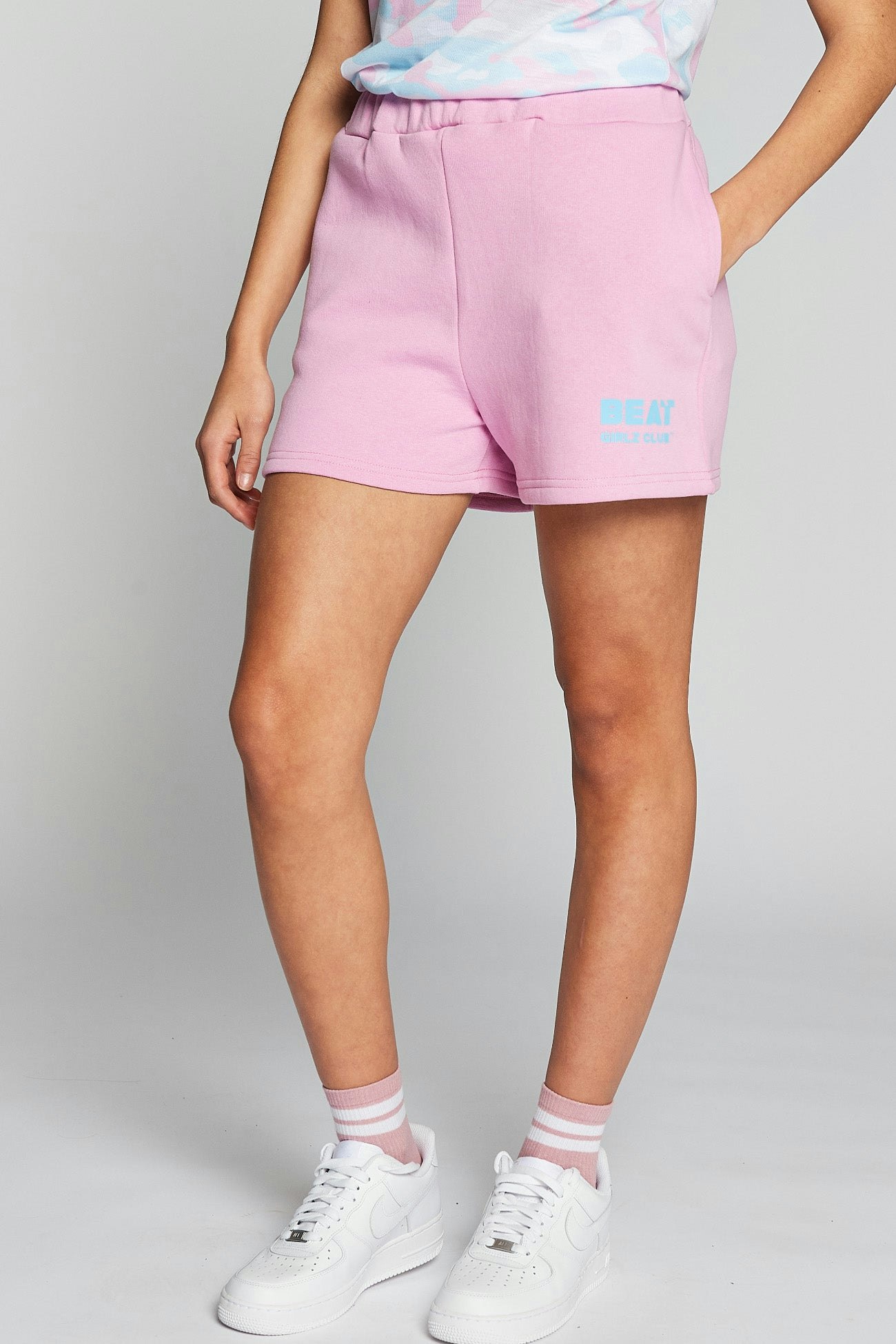 Beat Girlz Club Girls Pink Beat Z Club Biscayne Sweat Shorts - Miami - 11/12