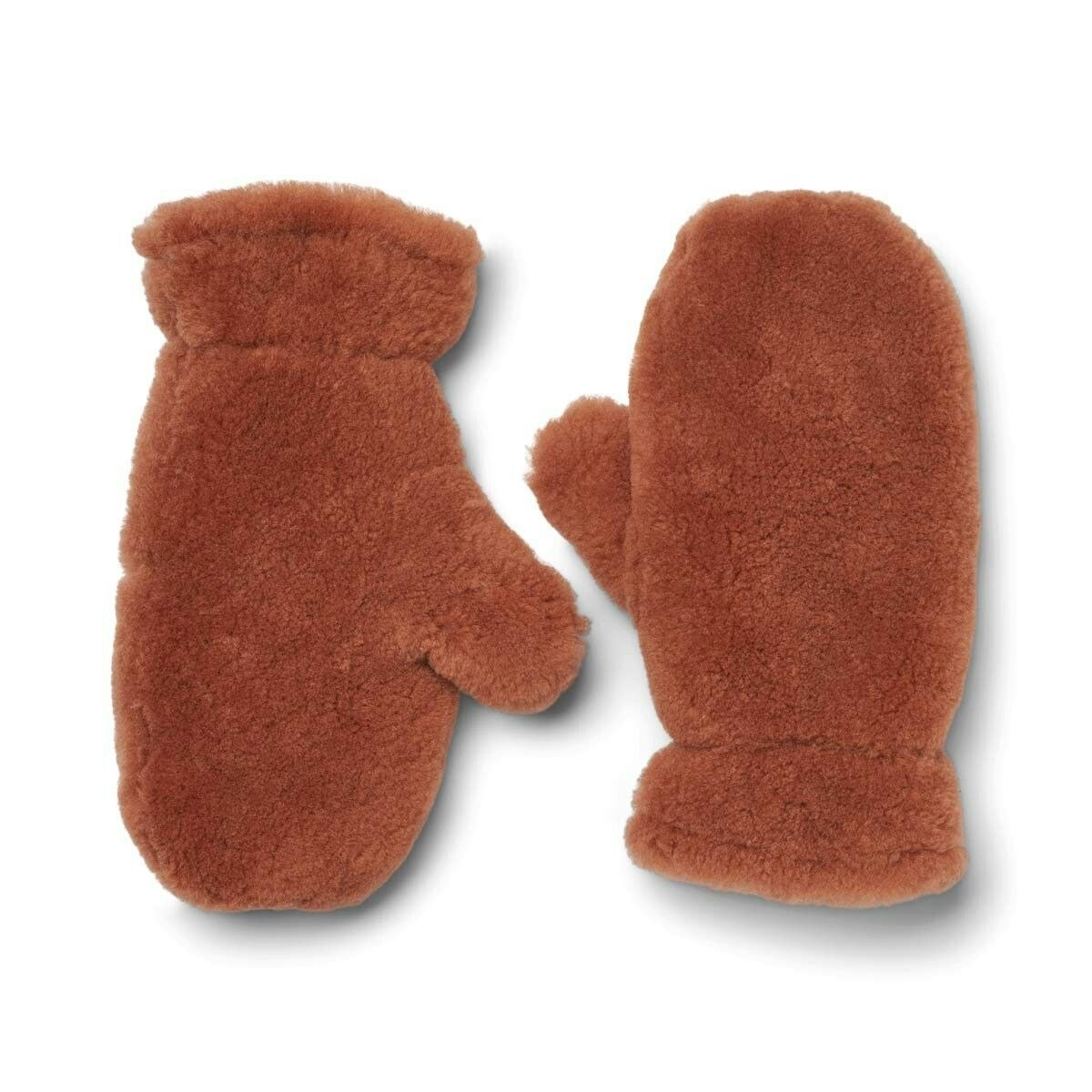 Natures Collection Brown Monta Mittens - Leather - Onesize