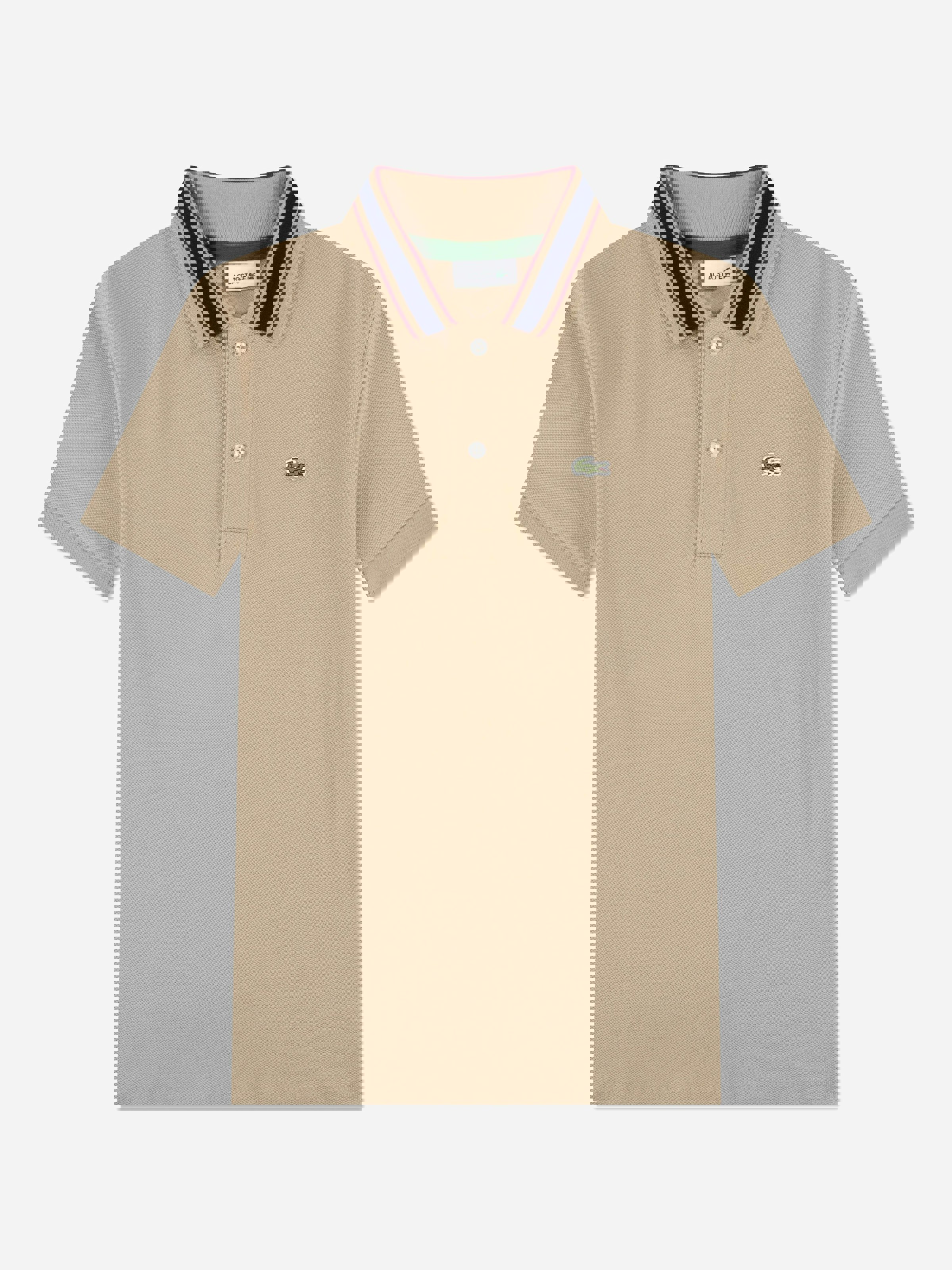 Lacoste Kids Boys Beige Lacoste Petit Pique Polo Shirt In - 5 Yrs