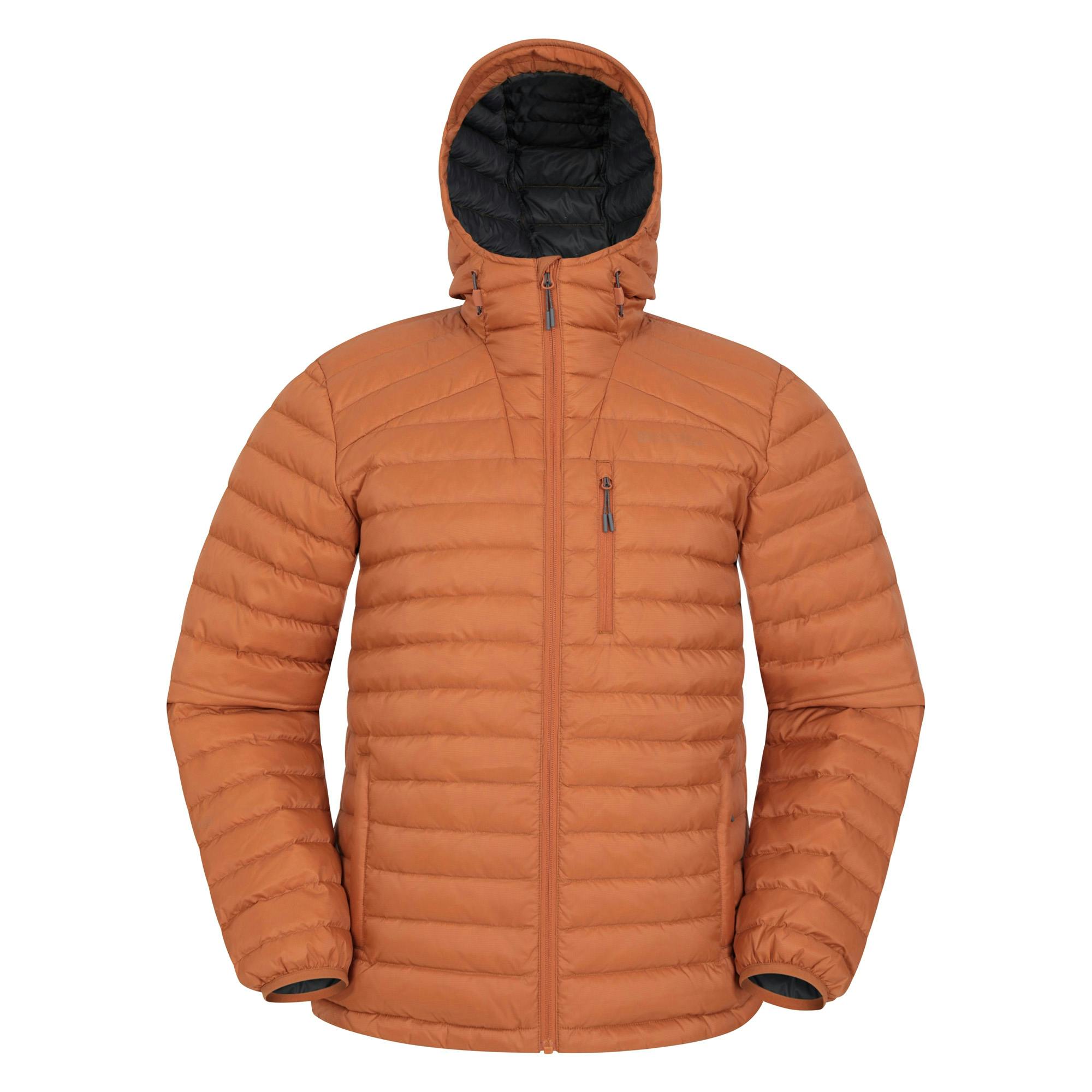 Mountain Warehouse Men's Grey Henry Ii Extreme Down Filled Padded Jacket - Rust - Xxs - Rust - 100% Polyamide
