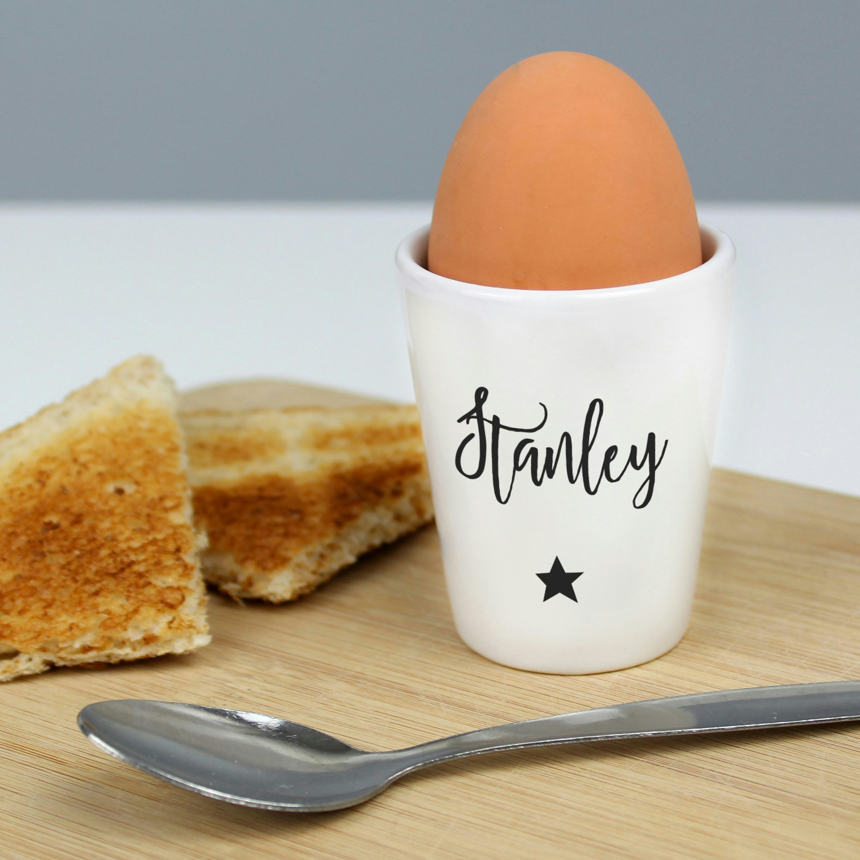 Rackhams Personalised Star Name Only Egg Cup