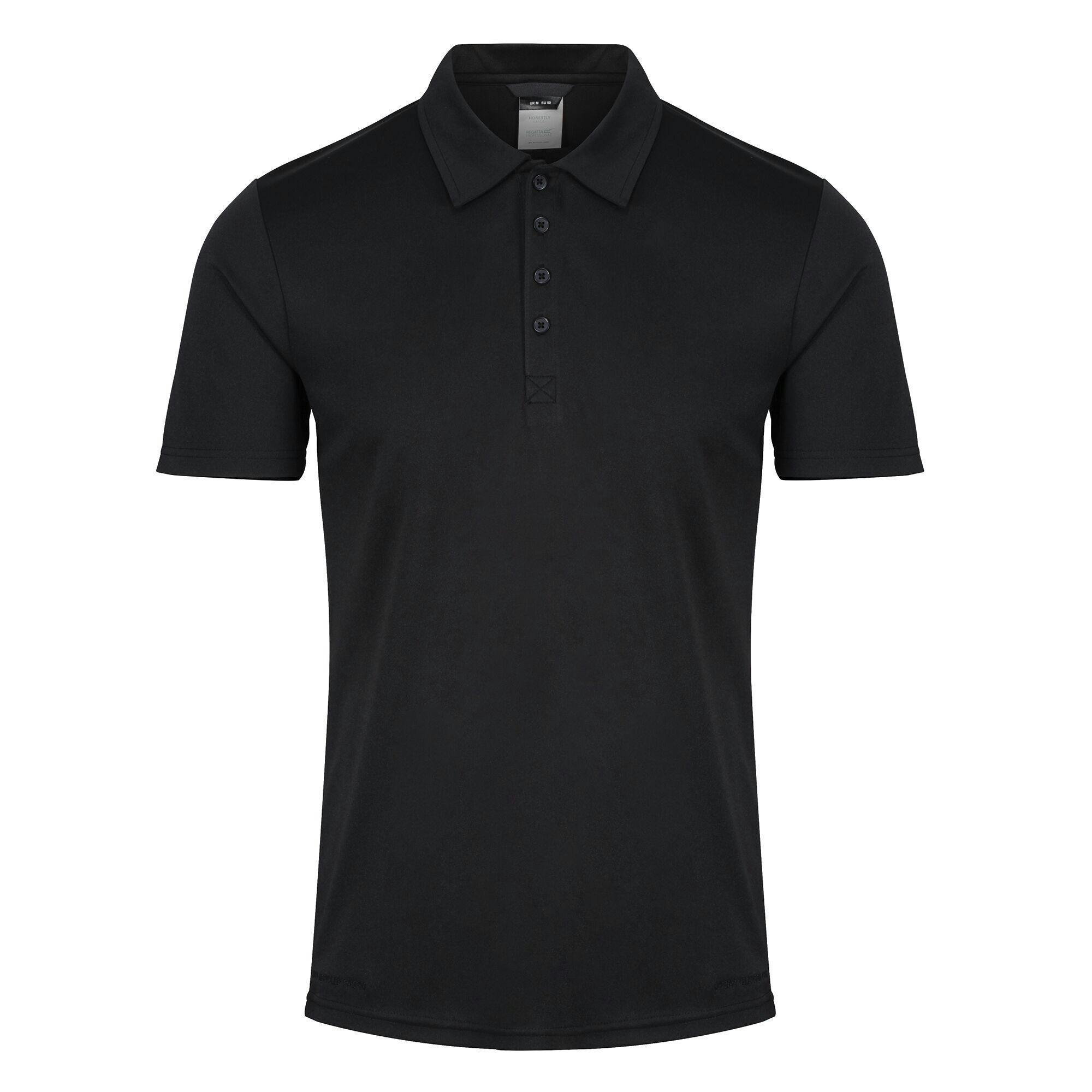 Regatta Men's Black Professional Recycled Polo Shirt - 4XL - 100% Recycled Polyester