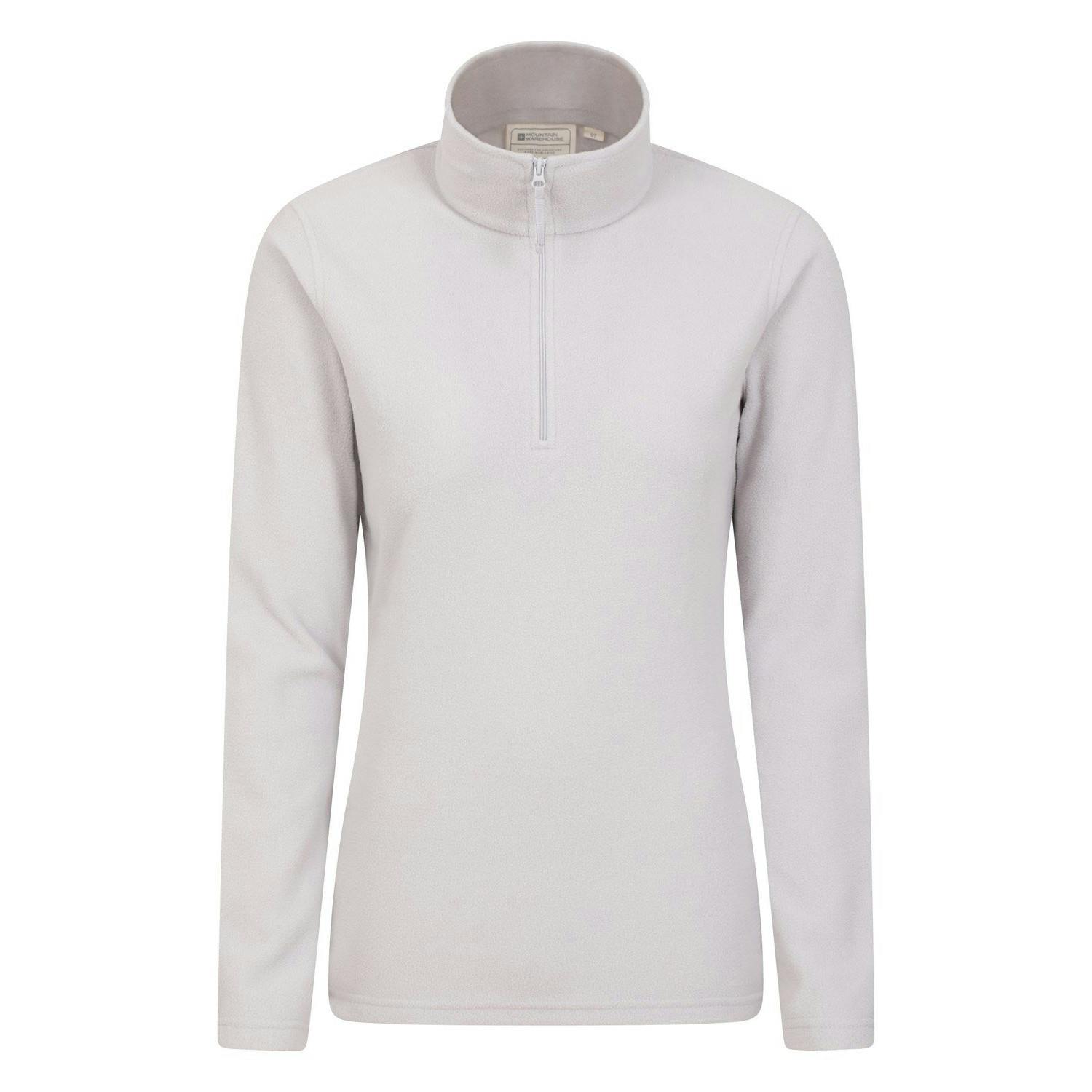 Mountain Warehouse Women's Camber Ii Fleece Top - Frosted - M - Frosted - 100% Polyester