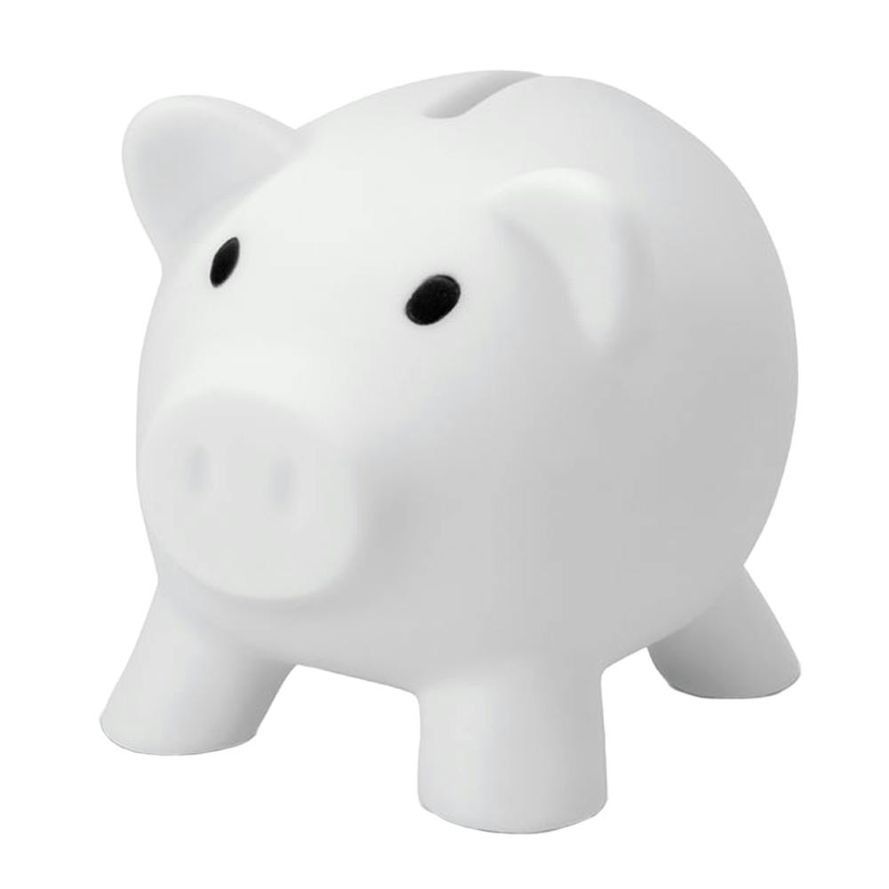 Rackhams White Softco Piggy Bank - One Size - 100% Mixed