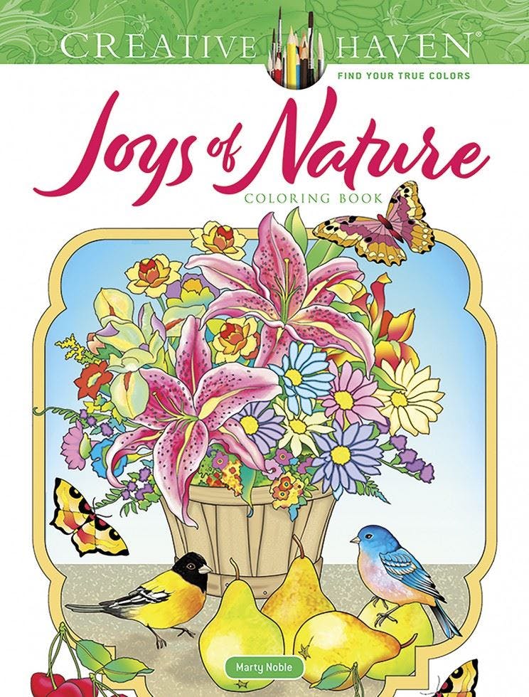Search Press Creative Haven Joys Of Nature Coloring Book - Marty Noble - Creative Haven