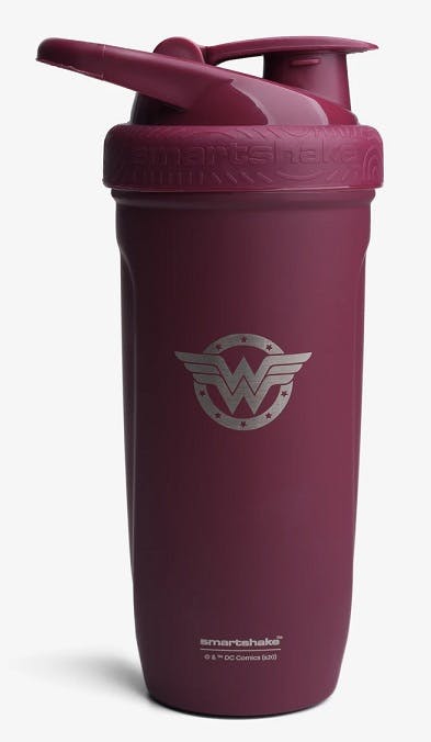 Smartshake Justice League Reforce Shaker Bottle 900ml, DC Comics Stainless Steel Protein Shaker Water Bottle, Leakproof Water Shaker Cup, Supplement Shaker for Sport & Gym, BPA-Free, Wonder Woman - Image 4