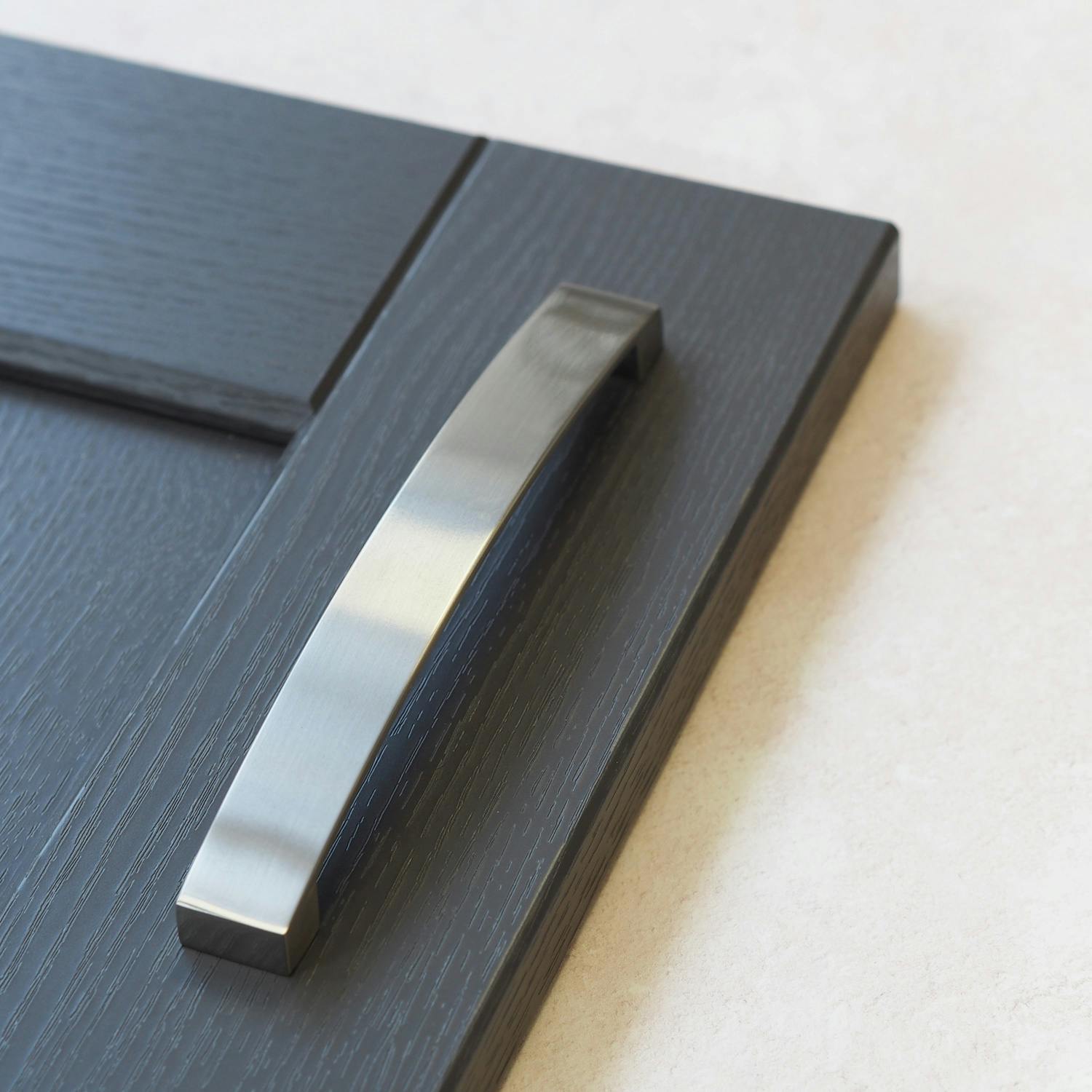 Rackhams Brushed Nickel Curved Bow Handles - 160Mm Handle