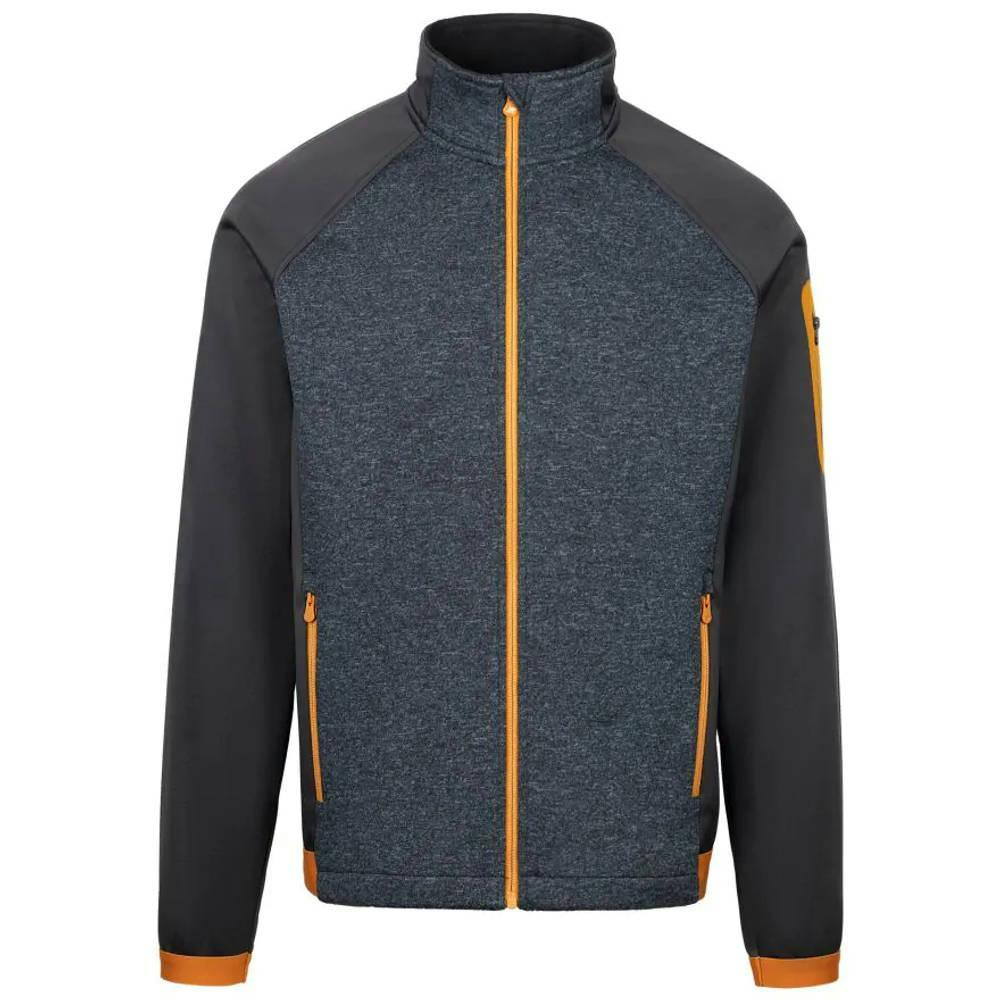 Trespass Men's At300 Foxearth Full Zip Fleece Jacket - Navy Marl - S - Navy Marl - 100% Polyester