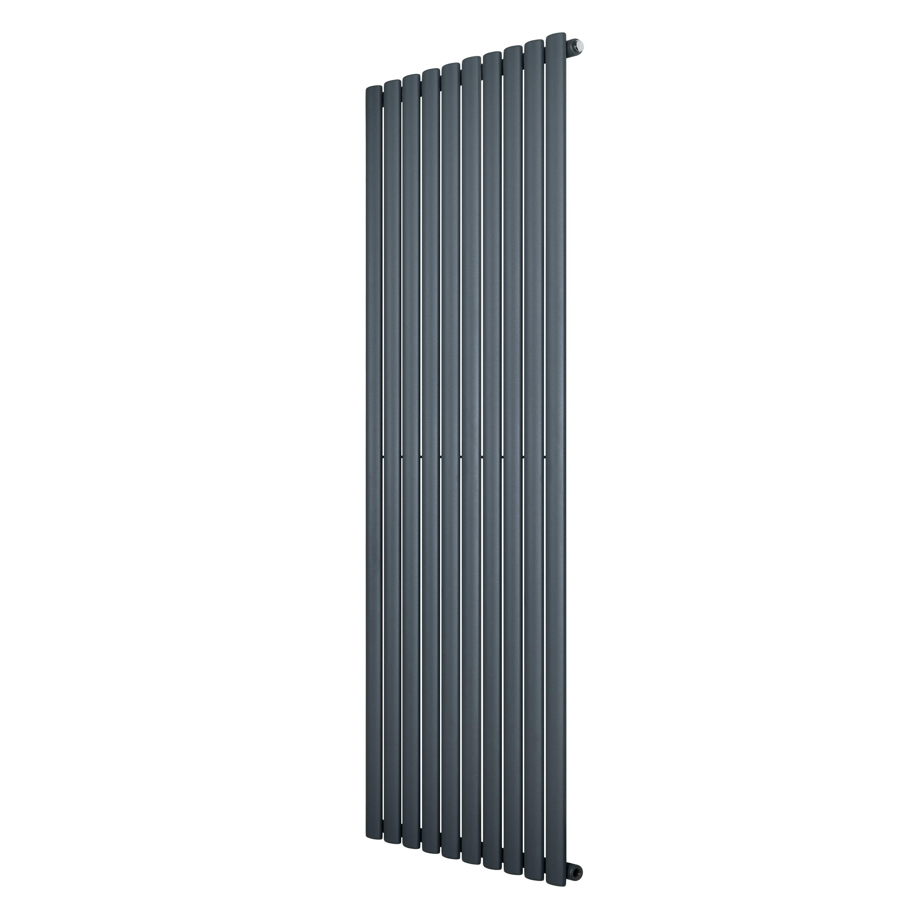 Monster Shop Oval Single Column Radiator - Anthracite Grey - Image 2