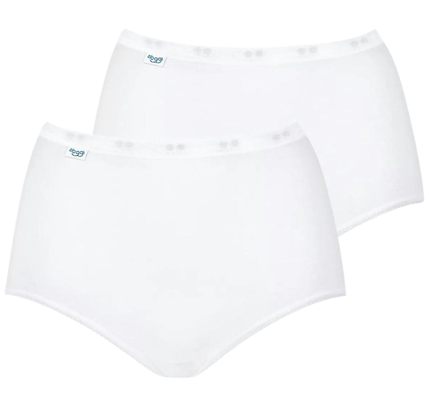 Sloggi Women's White Basic+ 2-Pack Maxi Briefs, - 26