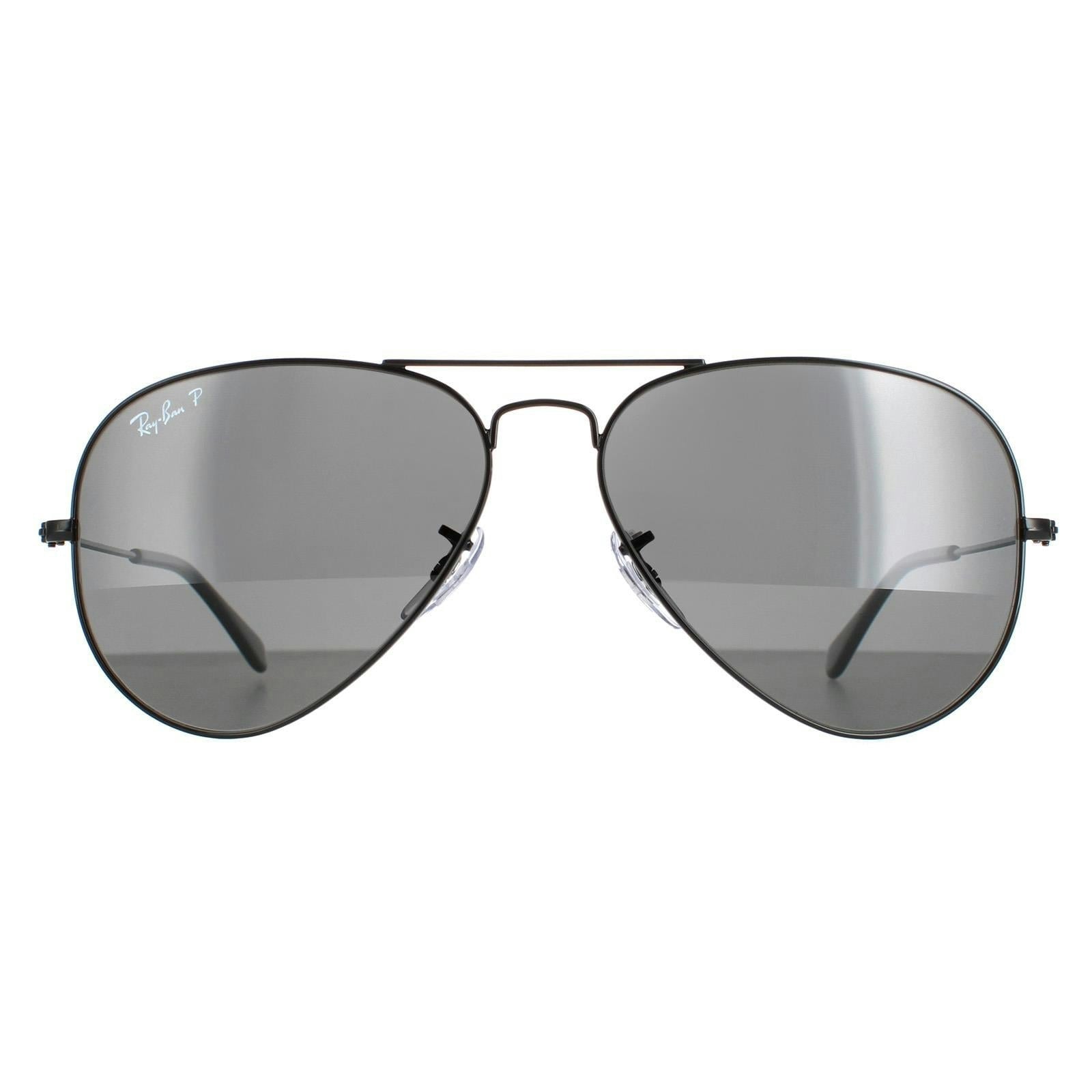 Ray-Ban Unisex Black Aviator Polished Polarized Aviator 3025 - Image 15