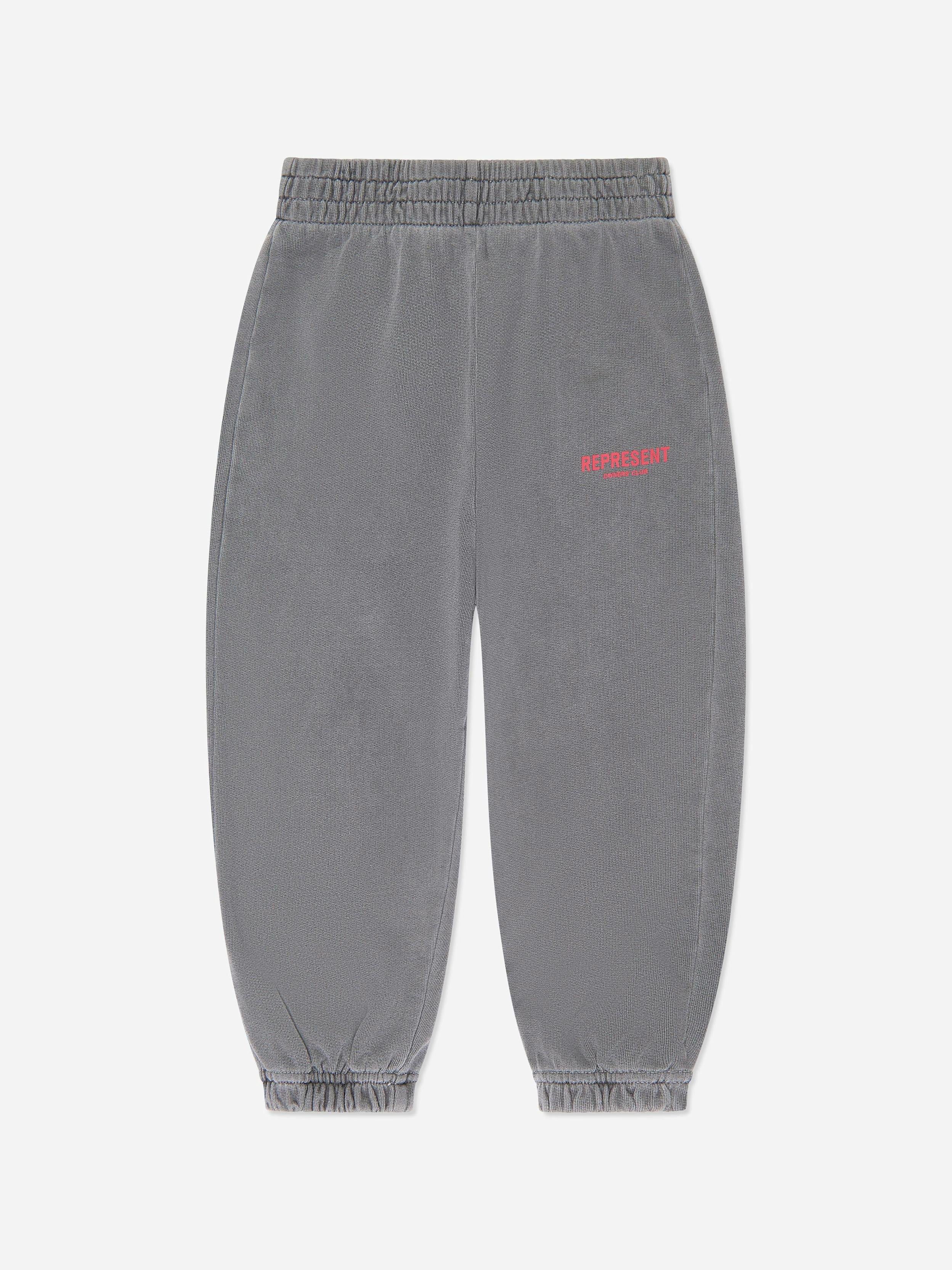 Represent Boys Grey Kids Mini Owners Club Sweatpants In - 3 - 4 Yrs