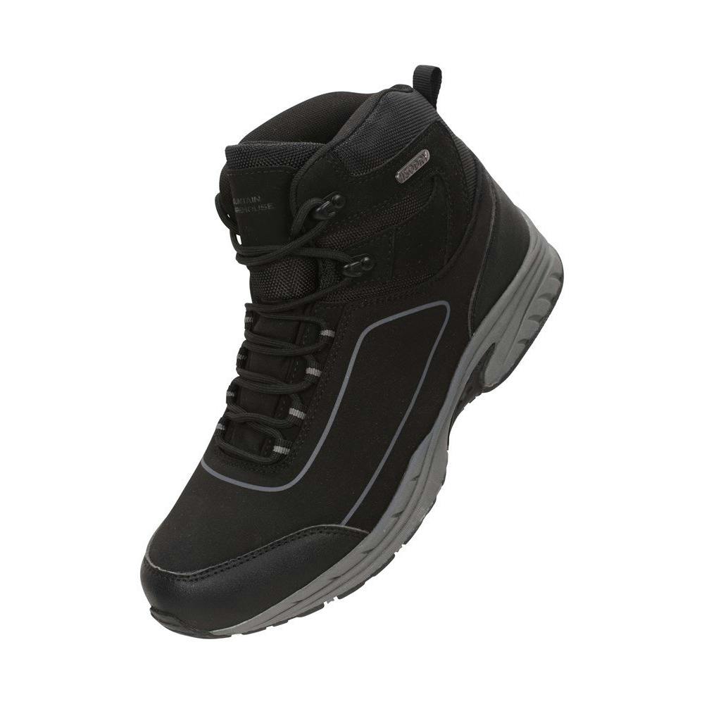 Mountain Warehouse Men's Black Ramble Softshell Walking Boots - Charcoal/ - 10 Uk - Charcoal/ - 50% Textile/50% Synthetic