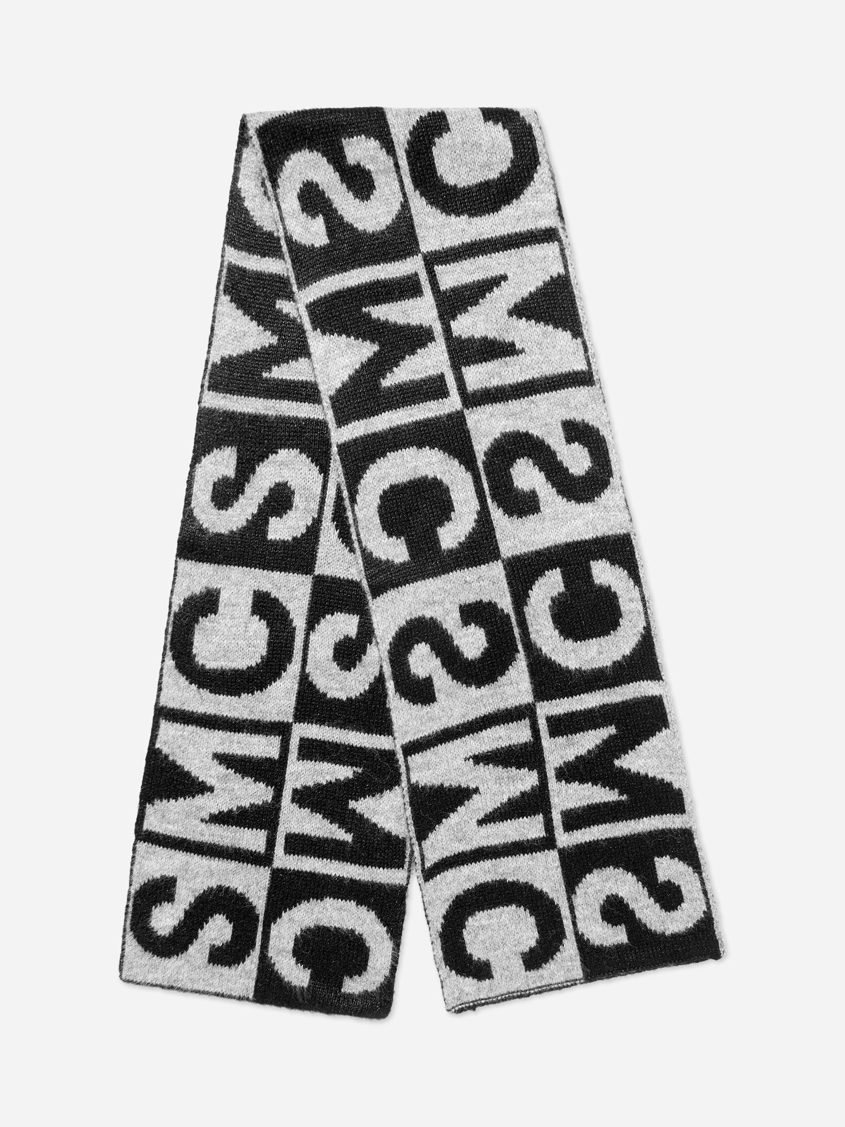 Stella Mccartney Kids Boys Black Logo Scarf In - S (4 - 6 Yrs)
