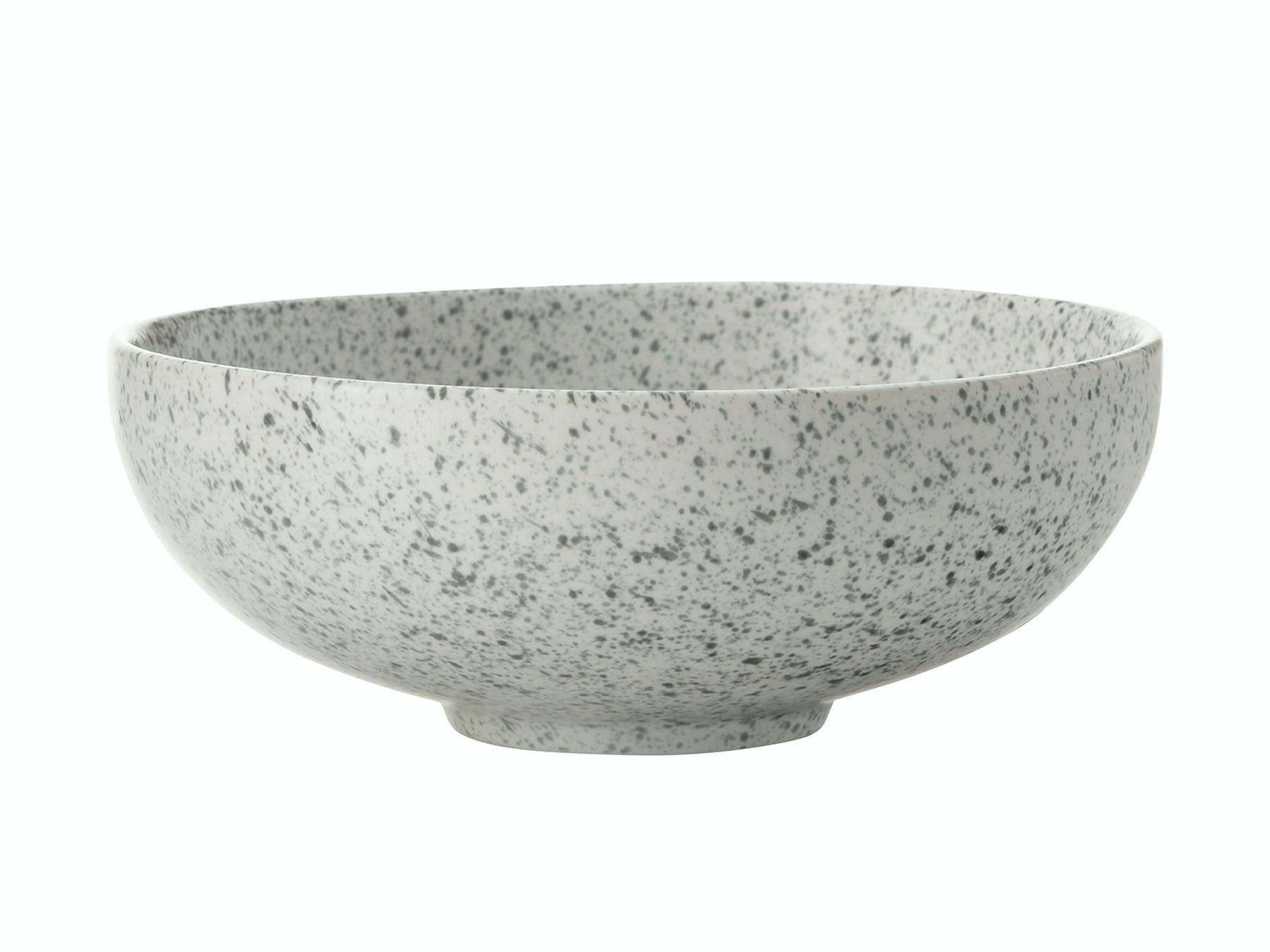 Rackhams Cream/Black Caviar Speckle 19Cm Coupe Bowl - Assorted - Porcelain - Bowls