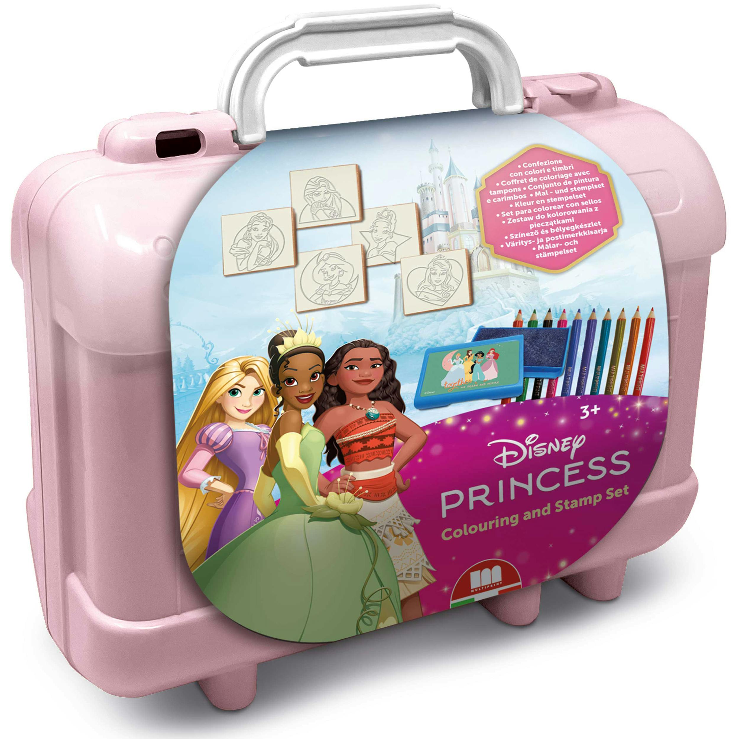 Multiprint Pink Disney Princess Travel Set By – Kids Activity & Craft Set - 1