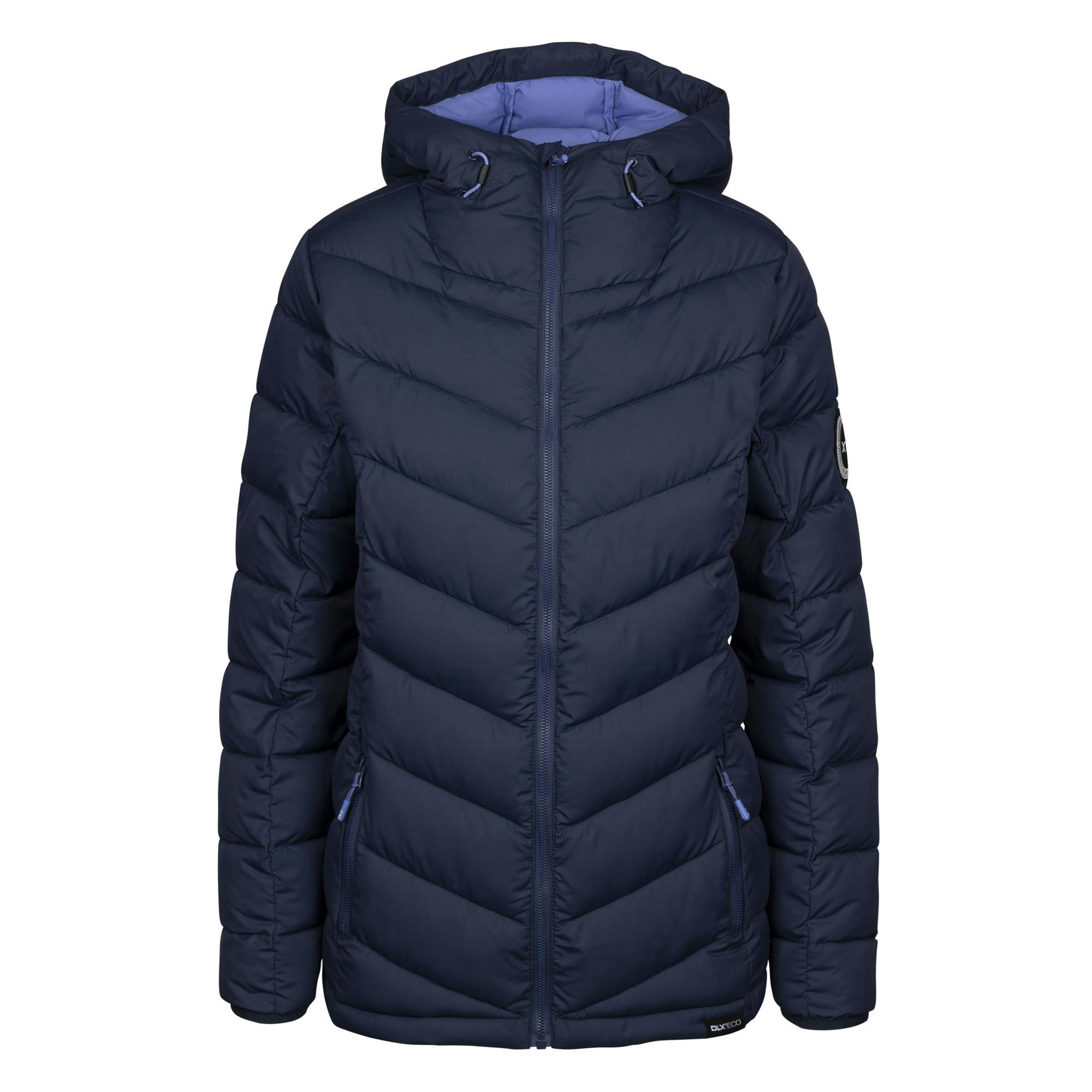 Trespass Women's Tonya Dlx Eco Padded Jacket - Navy - L - Navy - 100% Recycled Polyester
