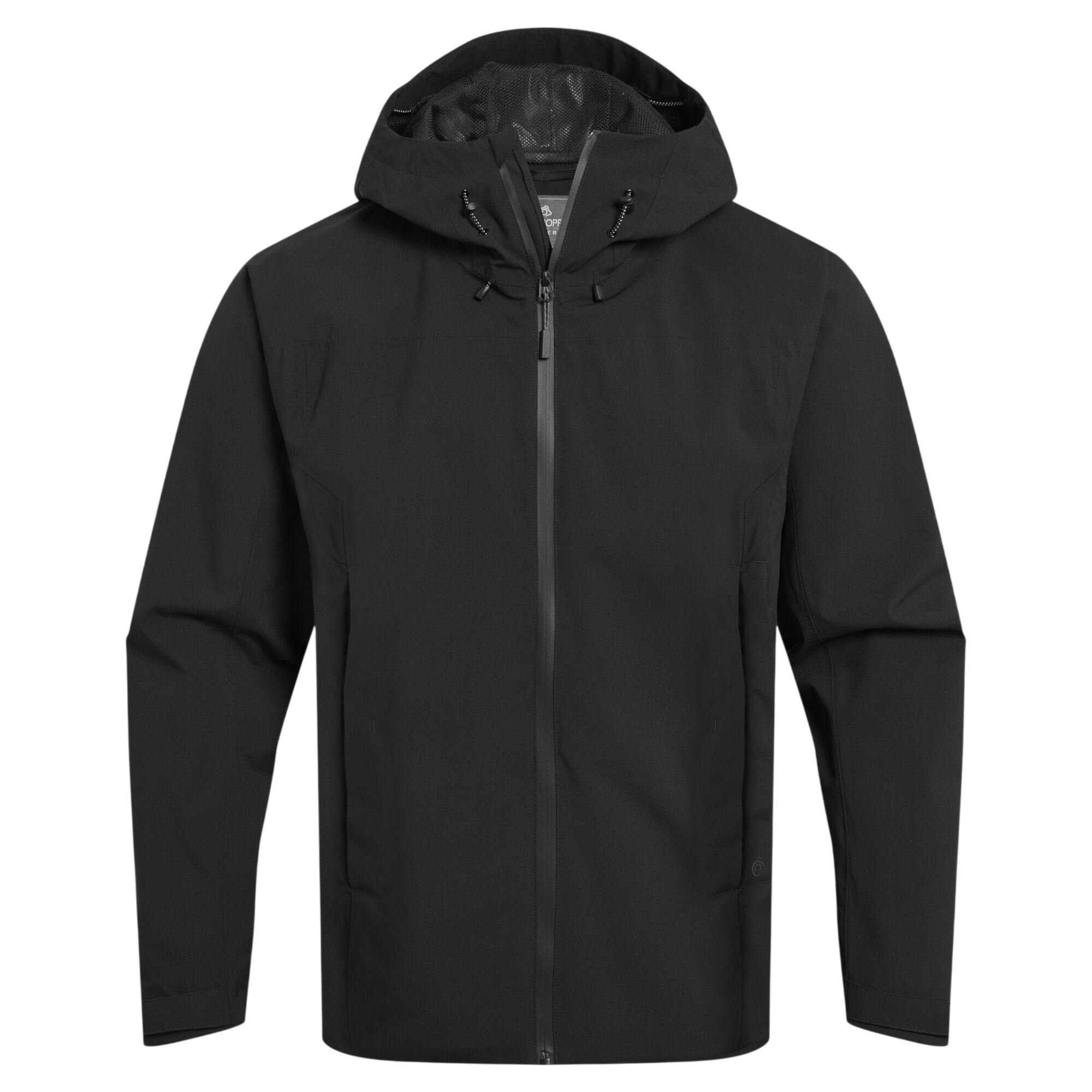 Craghoppers Men's Black Expert Basecamp Waterproof Jacket - 3XL - 100% Recycled Polyester