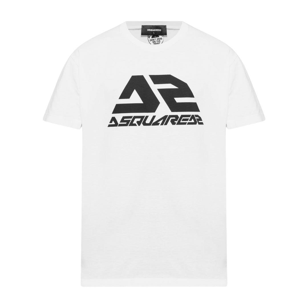 Dsquared2 Men's White Bold Logo Cool Fit T-Shirt - L - 100% Cotton