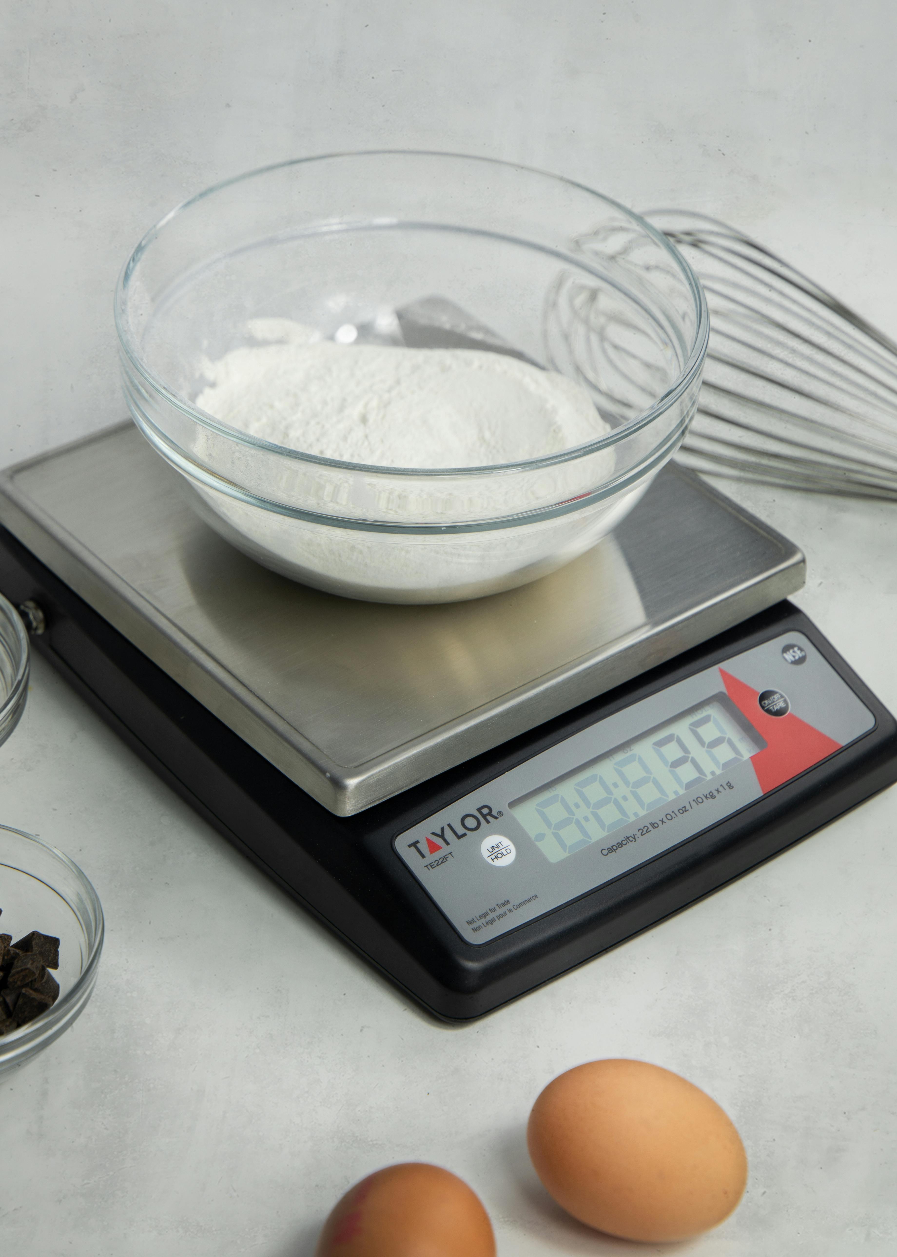Taylor Silver Stainless Steel Digital Portion Control Kitchen Scale, 10Kg, Gift Boxed