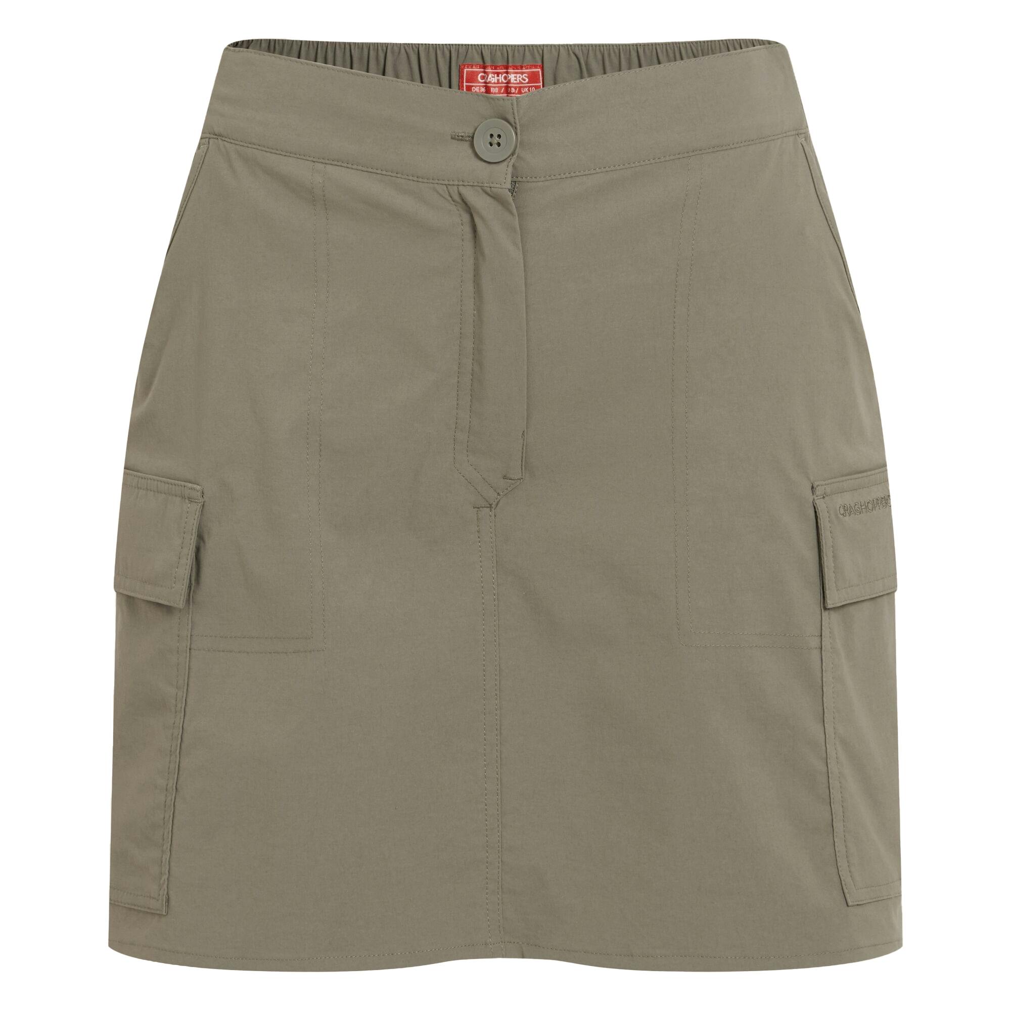 Craghoppers Women's Nosilife Pro Cargo Skirt - Wild Olive - 11 Uk - Wild Olive - 94% Polyamide-Nylon/6% Elastane Twill