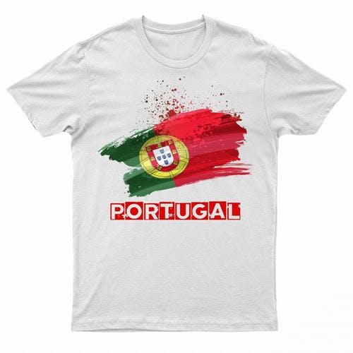 Coolandnew Men's White Adults Portugal T-Shirt - Xl