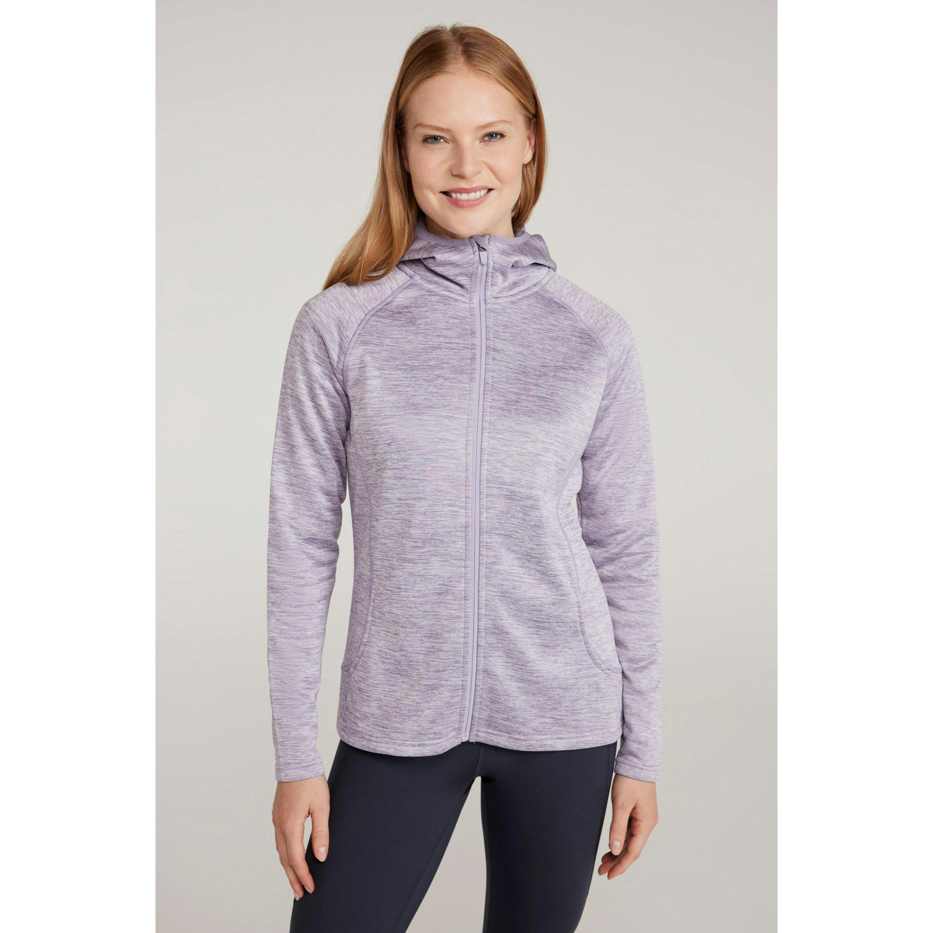 Mountain Warehouse Women's Purple Dynamic Chakra Isocool Hoodie - 16 Uk - 100% Polyester