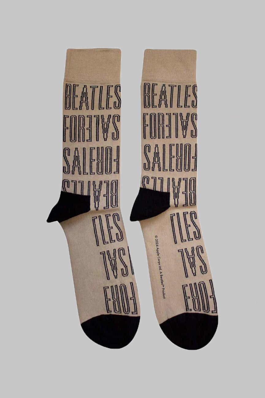 Paradiso Clothing Unisex The Beatles For Sale Text Outlines Repeat Ankle Socks
